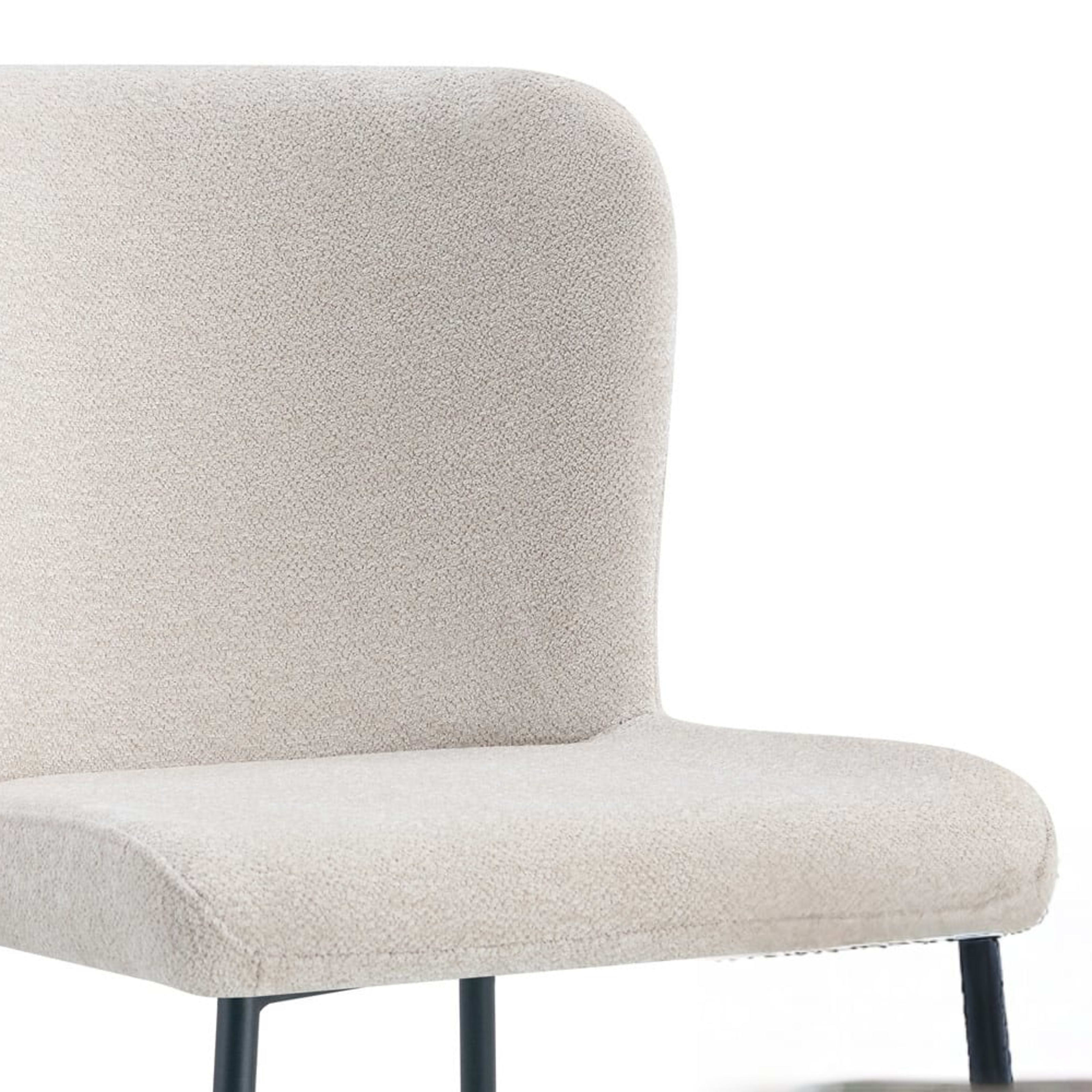 Stoel 'Lisa' Stof Fabb Raven 24 Beige — 4