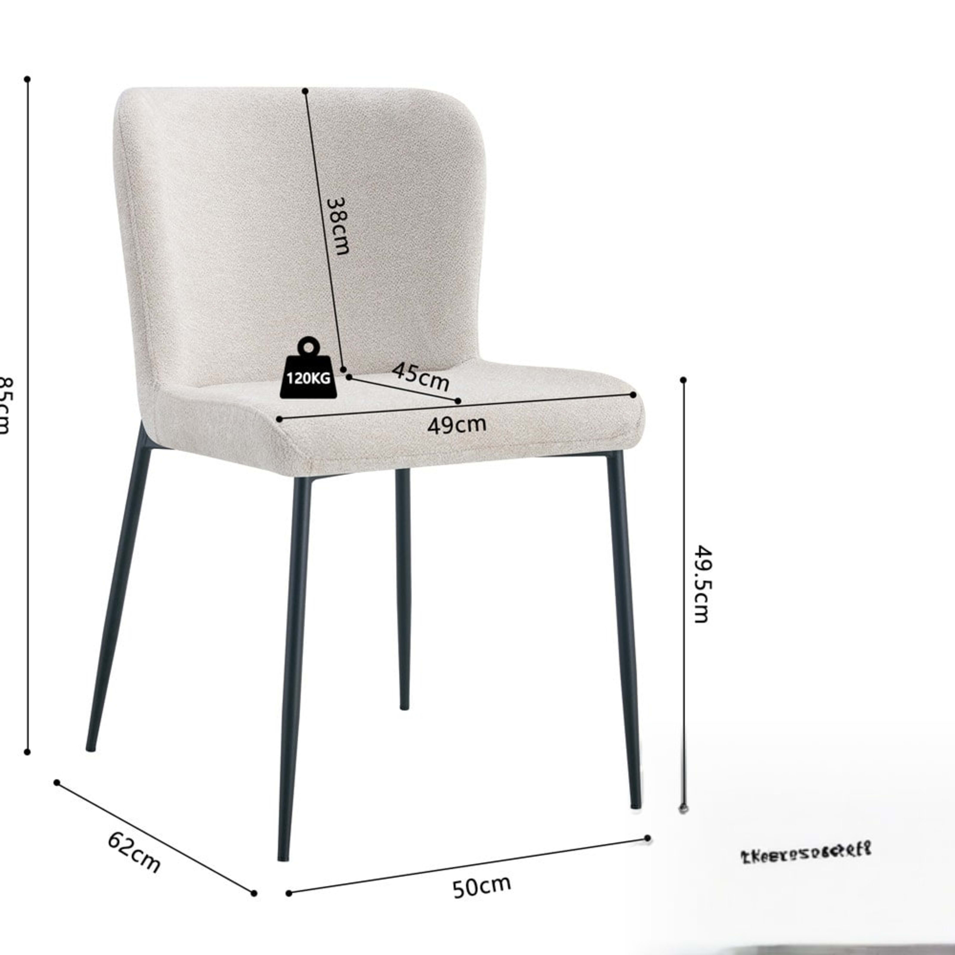 Stoel 'Lisa' Stof Fabb Raven 24 Beige — 5