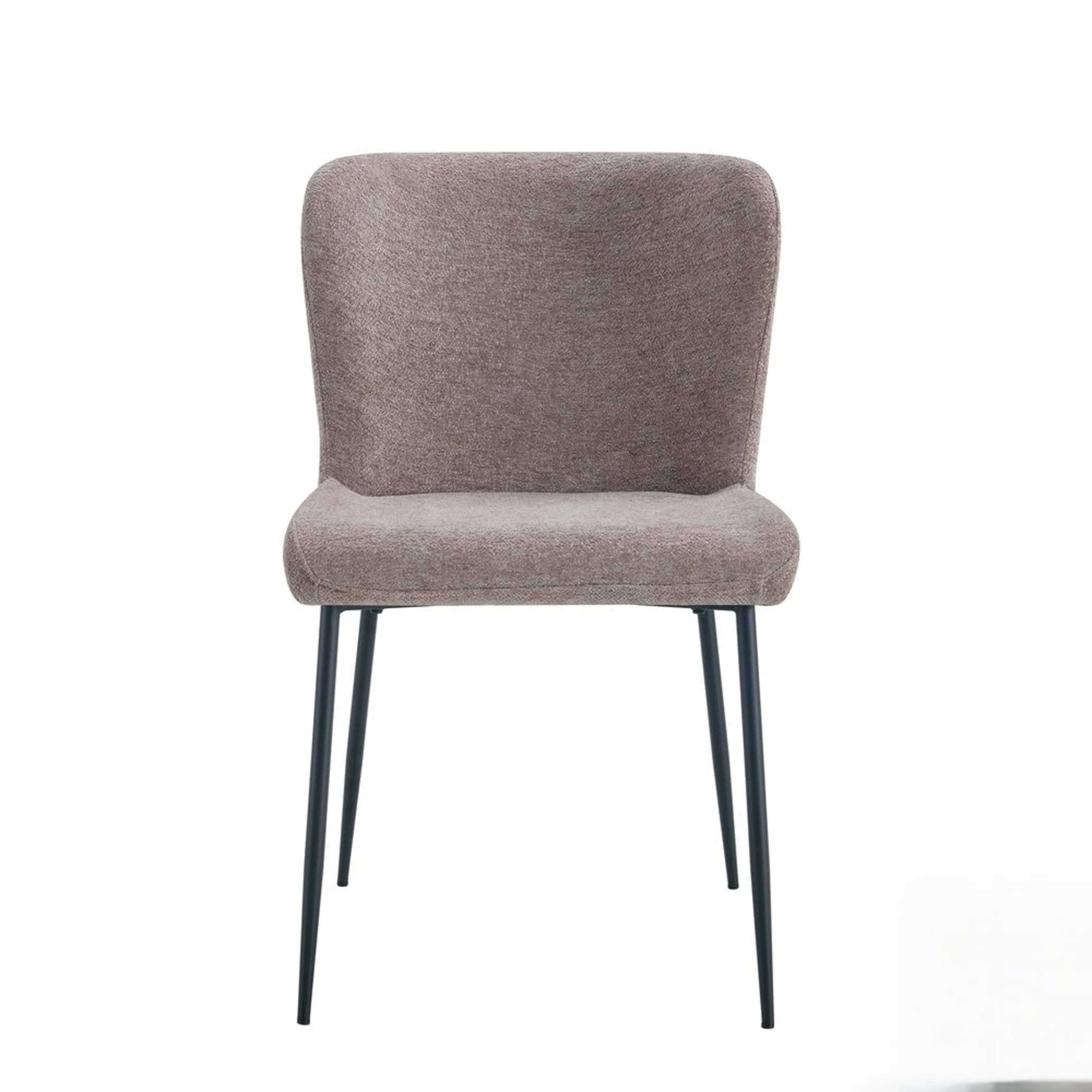 Stoel 'Lisa' Stof Fabb Raven 30 Zand — 1