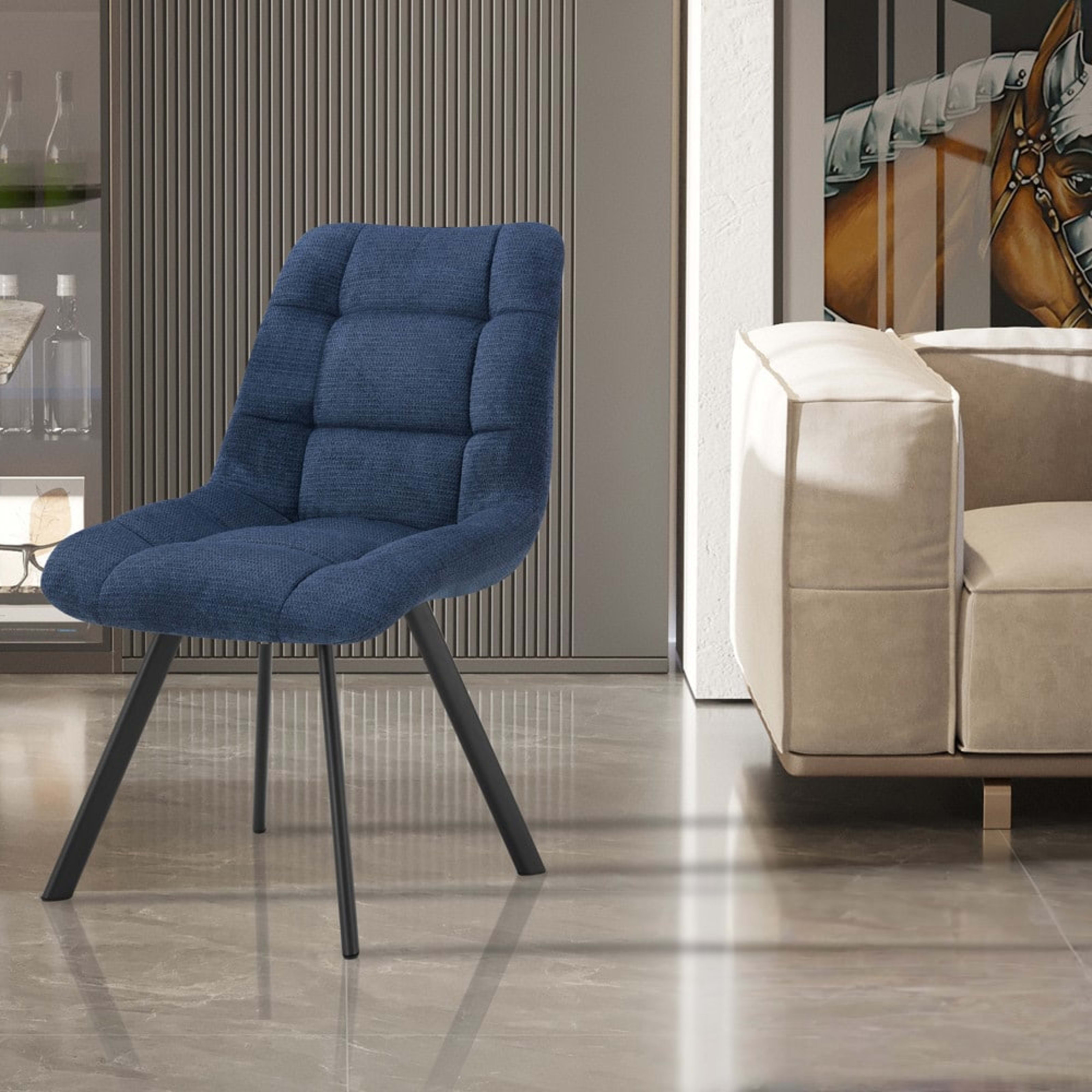 Stoel 'Lizzy' Stof Ote Share 315 Blauw — 2