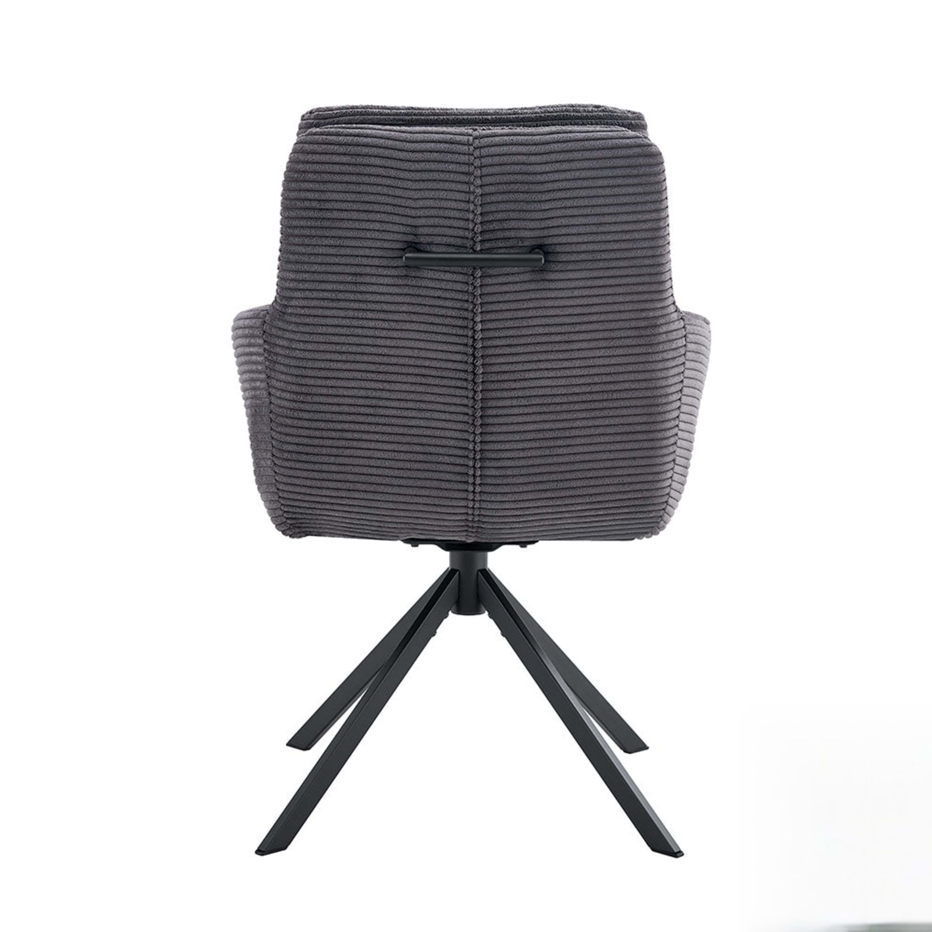 Stoel 'Luna' Draaibaar tot 0 Corduroy Fabb Hyper 16 Grijs — 3