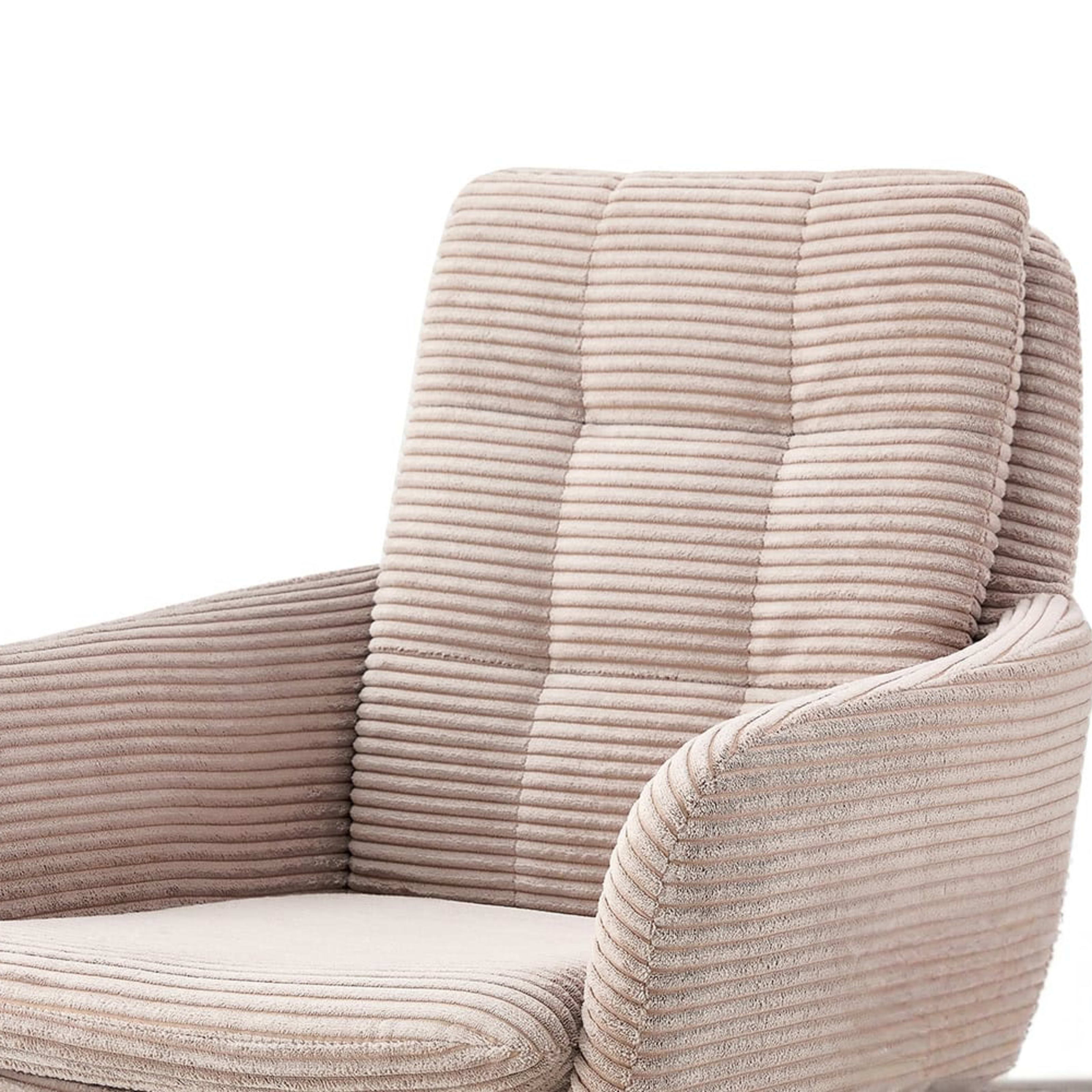 Stoel 'Luna' Draaibaar tot 0 Corduroy Fabb Hyper 38 Zand — 4
