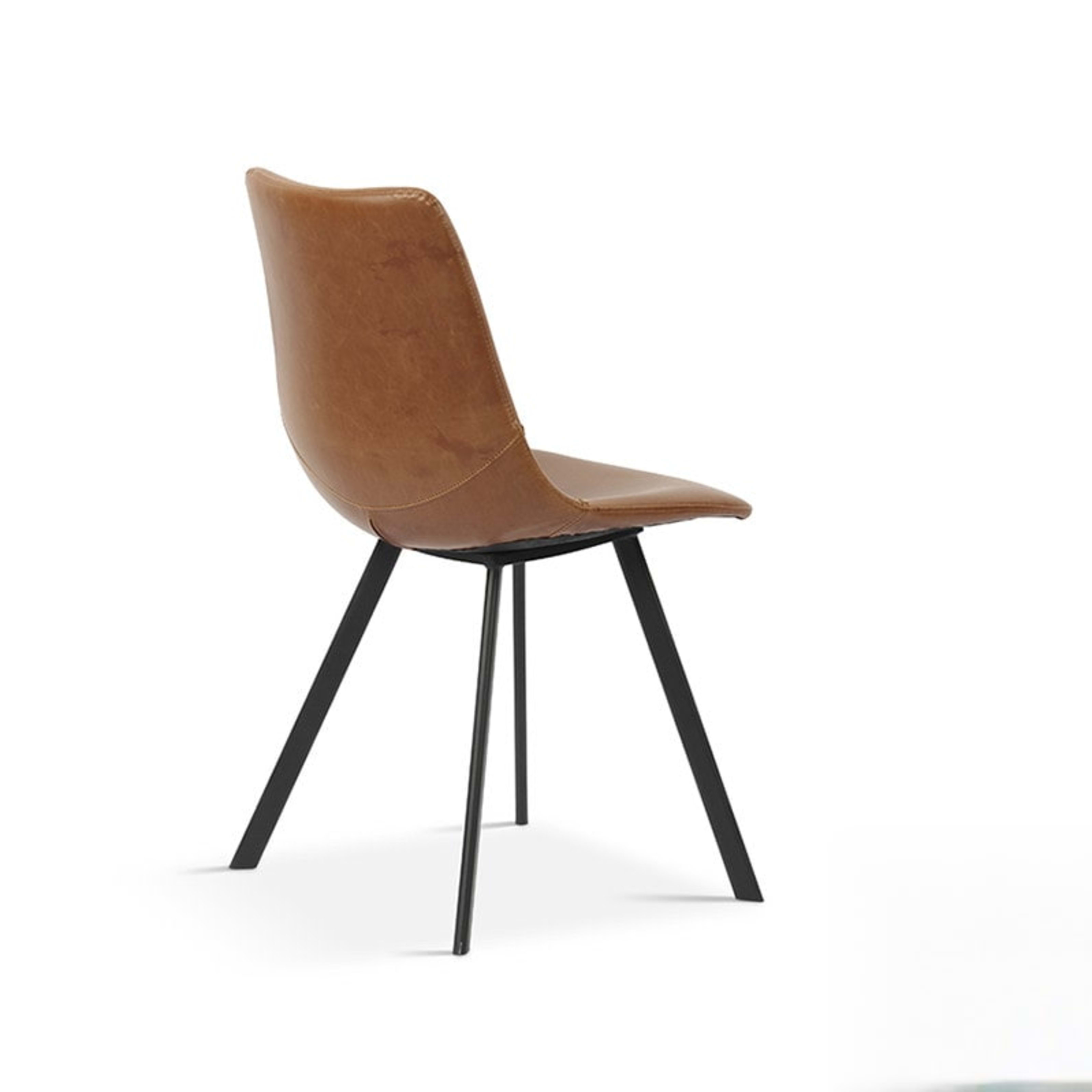 Stoel 'Oslo' PU Cognac — 3