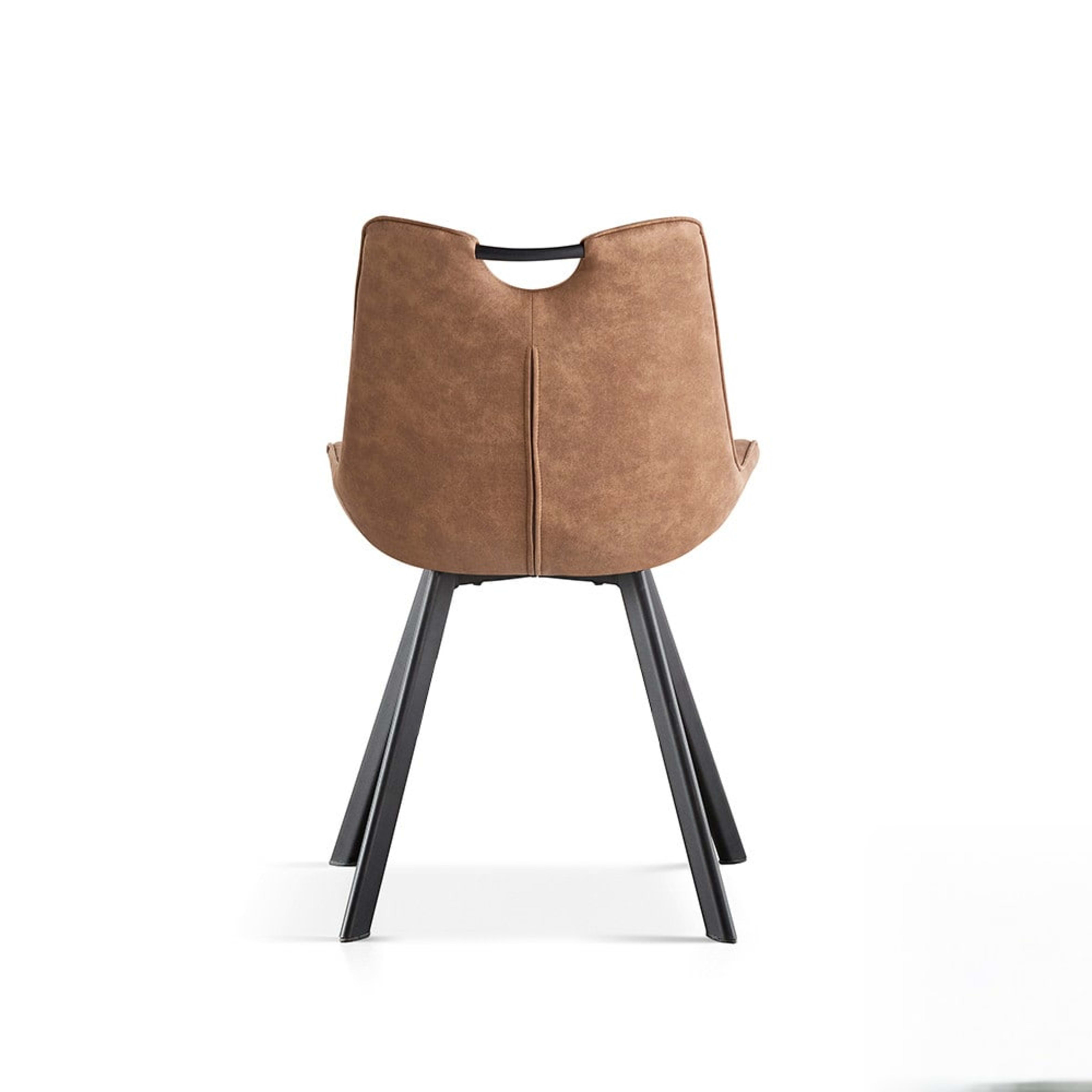 Stoel 'Pablo' Micro fiber PU Donkerbruin — 3