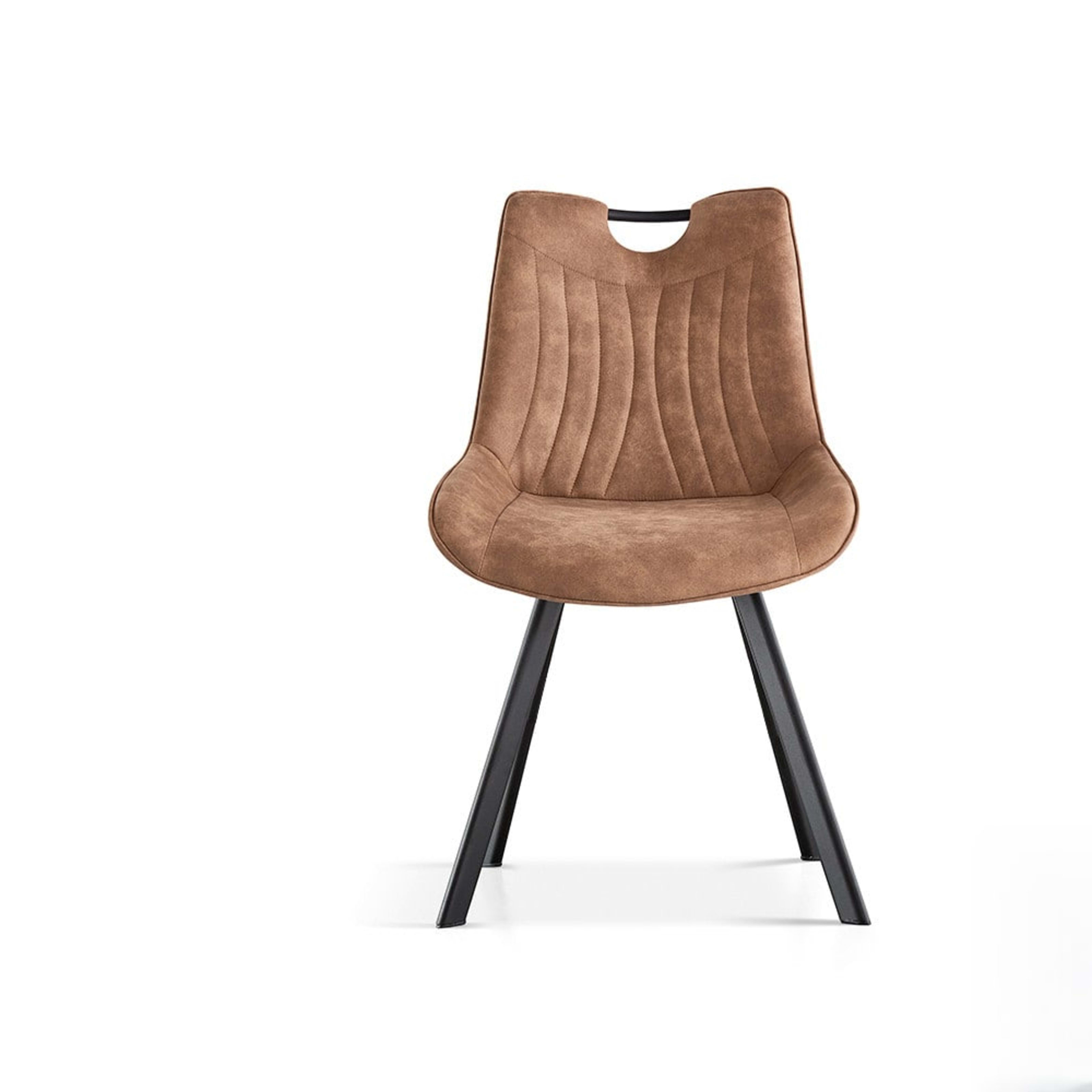 Stoel 'Pablo' Micro fiber PU Donkerbruin — 1