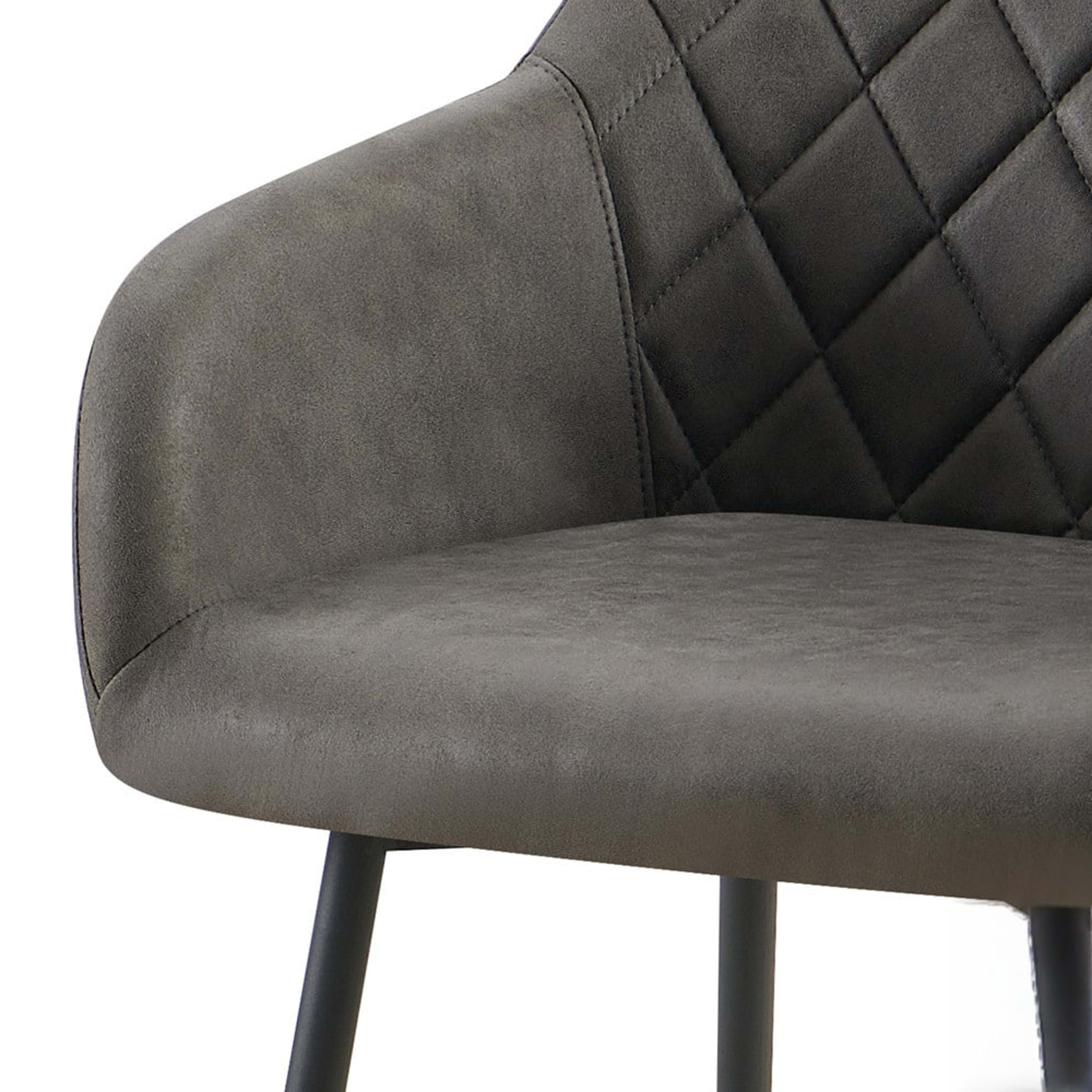 Stoel 'Peron' Micro fiber PU Grijs — 4