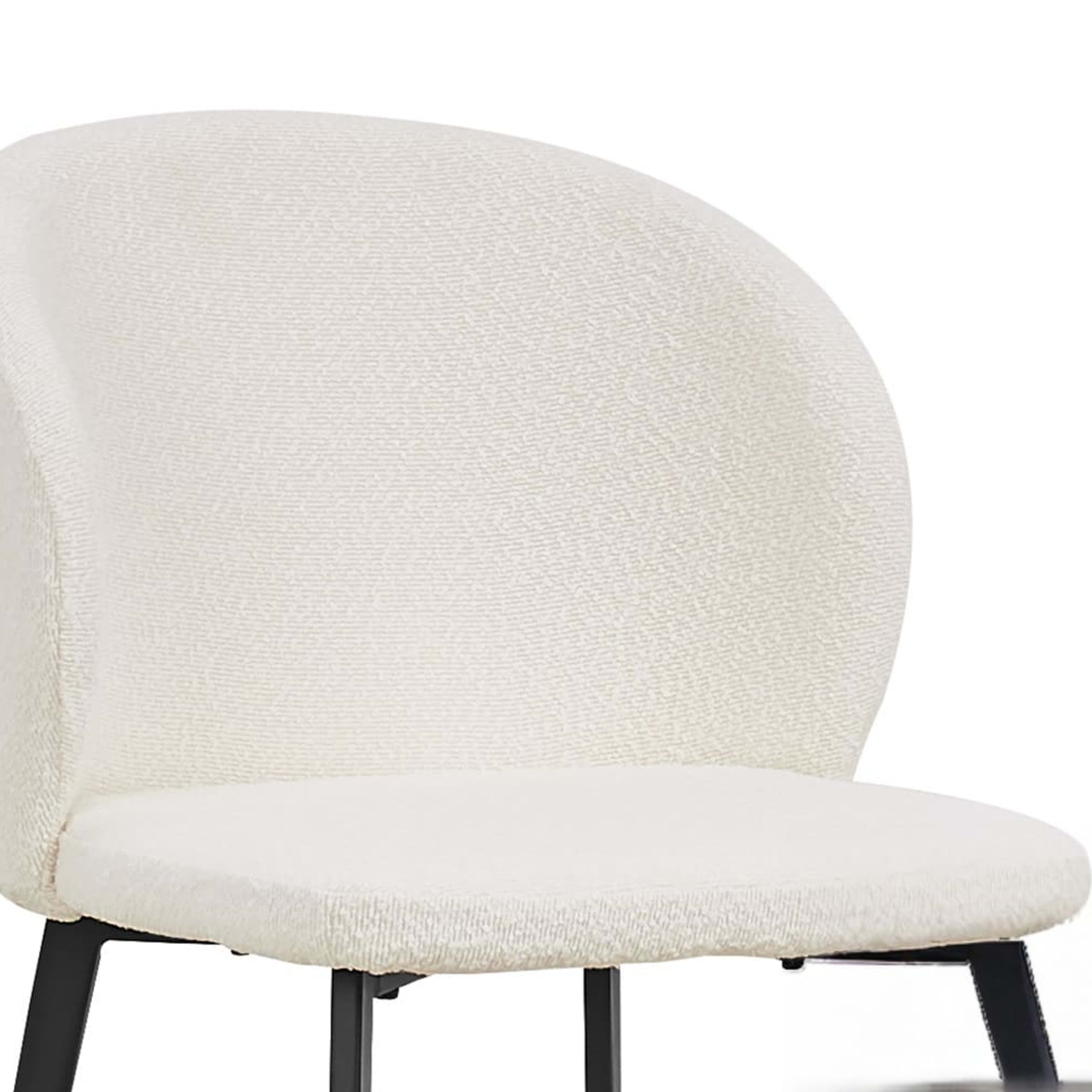 Stoel 'Toledo' Bouclé Wit — 4