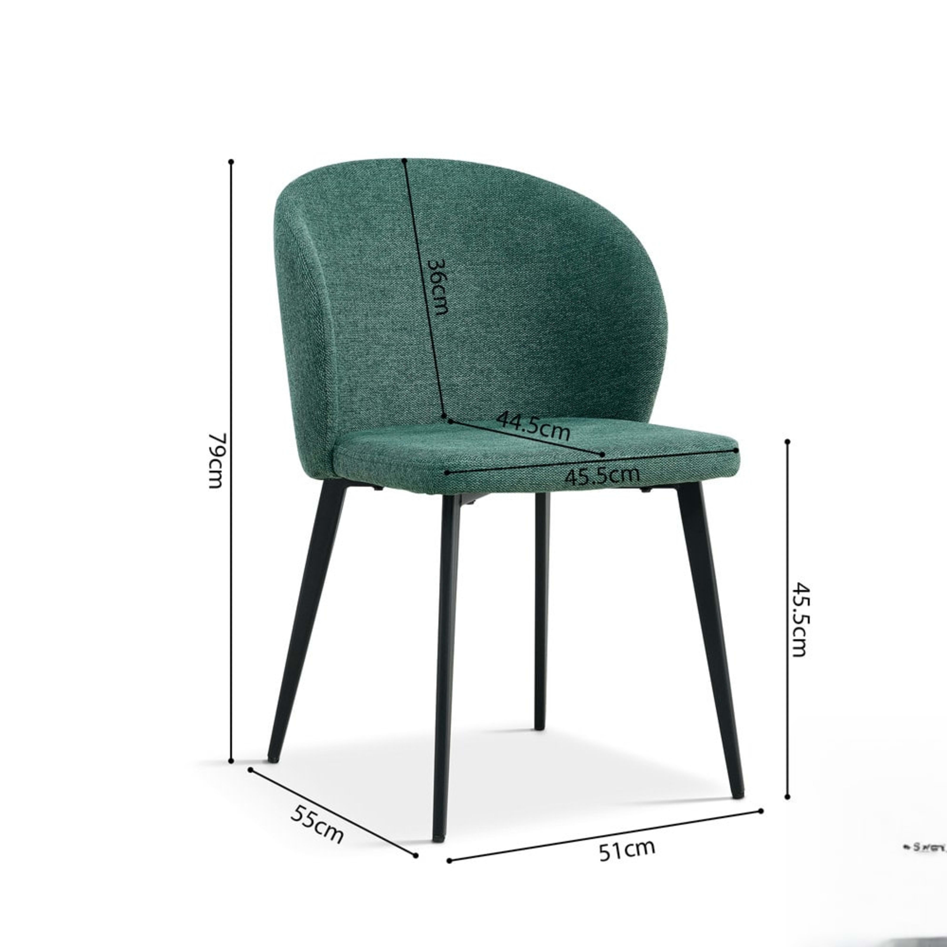 Stoel 'Toledo' Stof Groen — 5