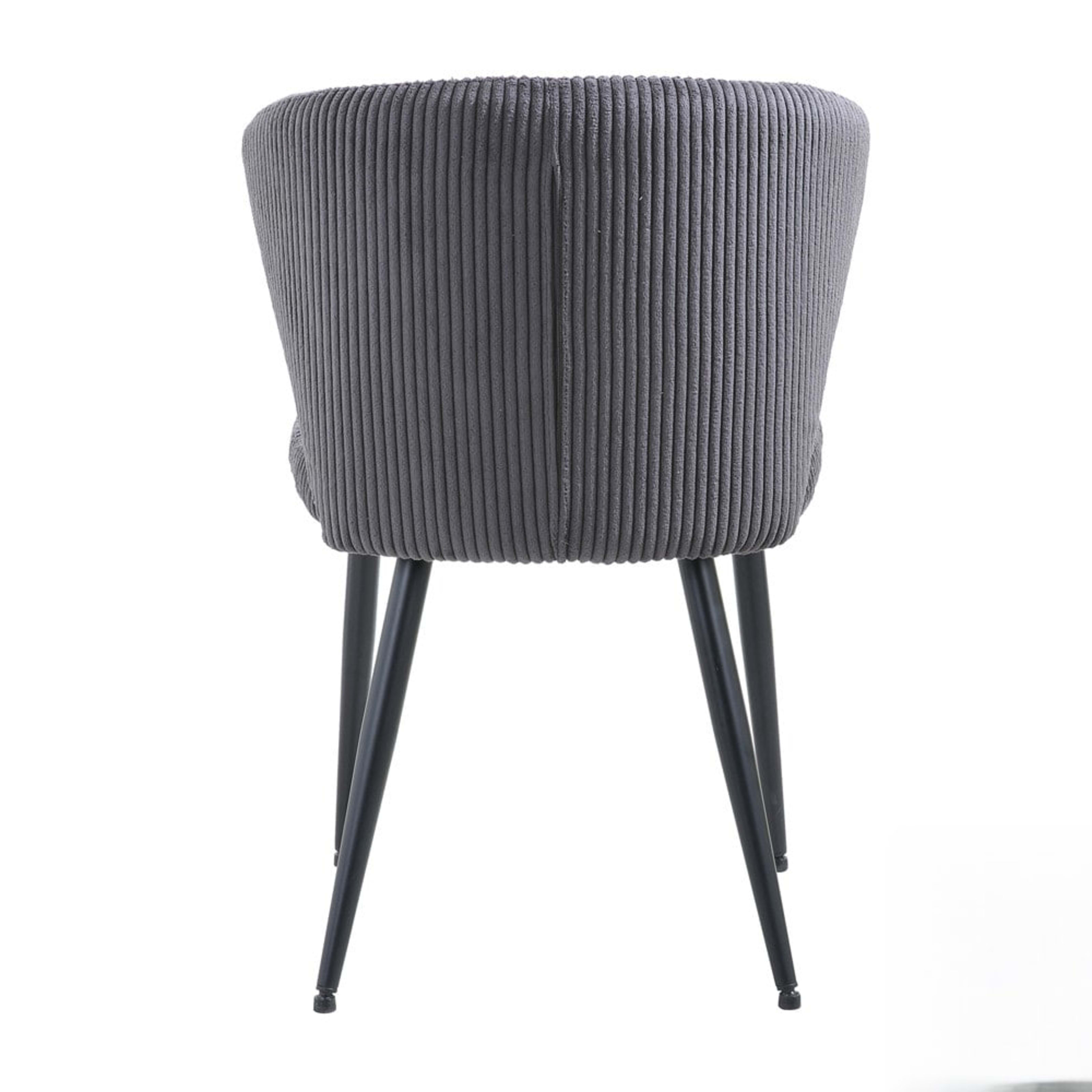 Stoel 'Tornado' Corduroy Fabb Hyper 16 Grijs — 3