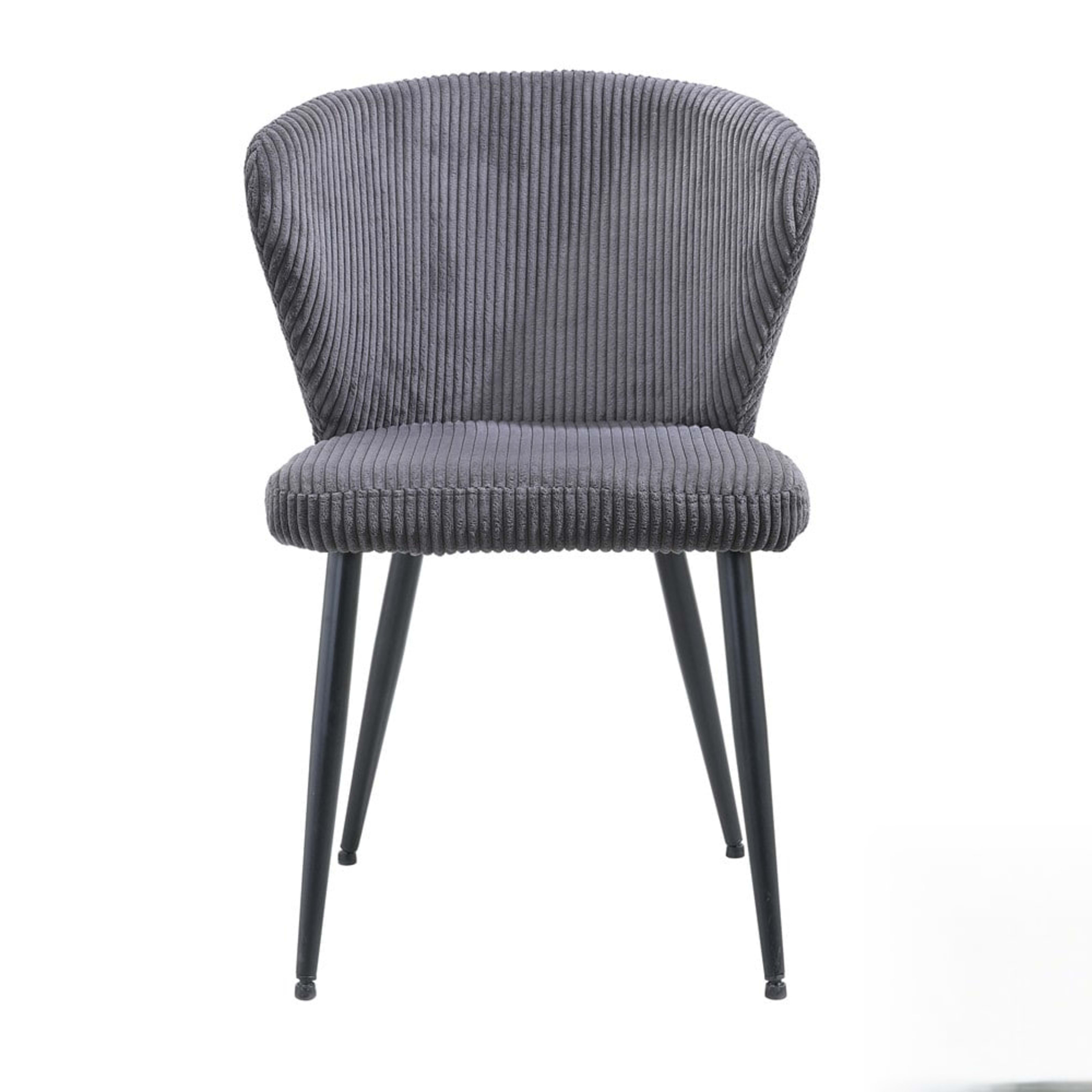 Stoel 'Tornado' Corduroy Fabb Hyper 16 Grijs — 1