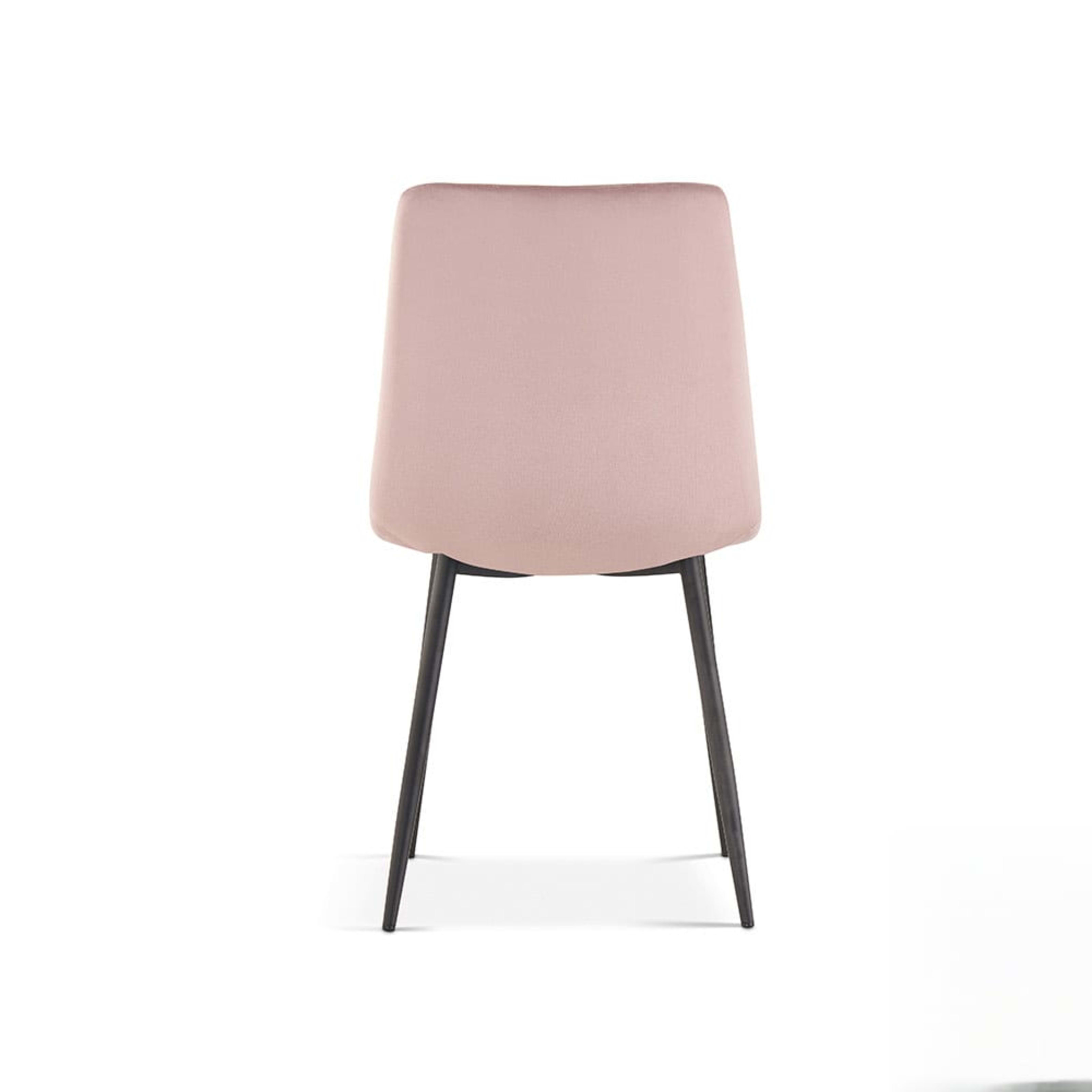 Stoel 'Willis' Fluweel Roze — 3