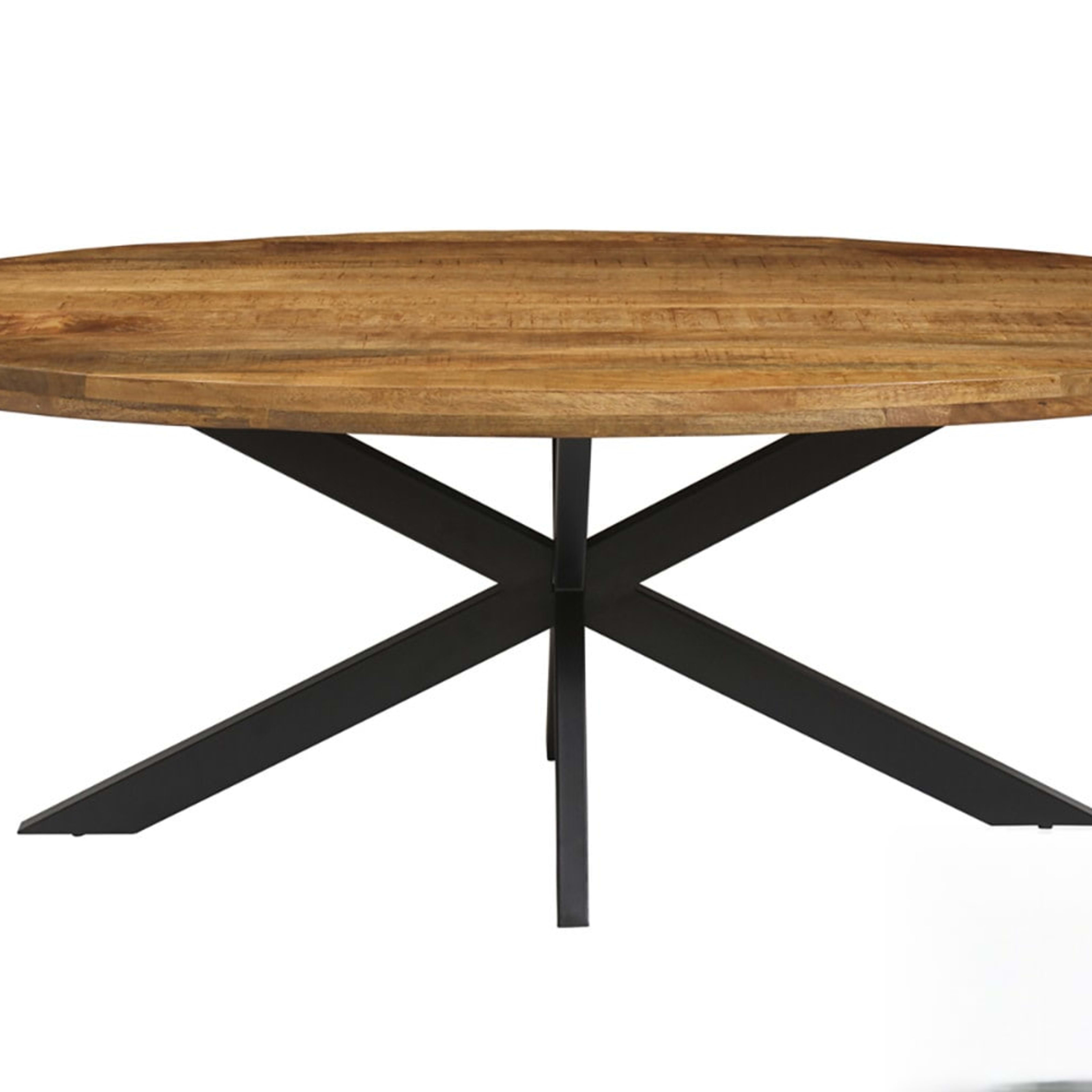 Tafel 'Alexa' 200 cm Ovaal Mango hout — 1