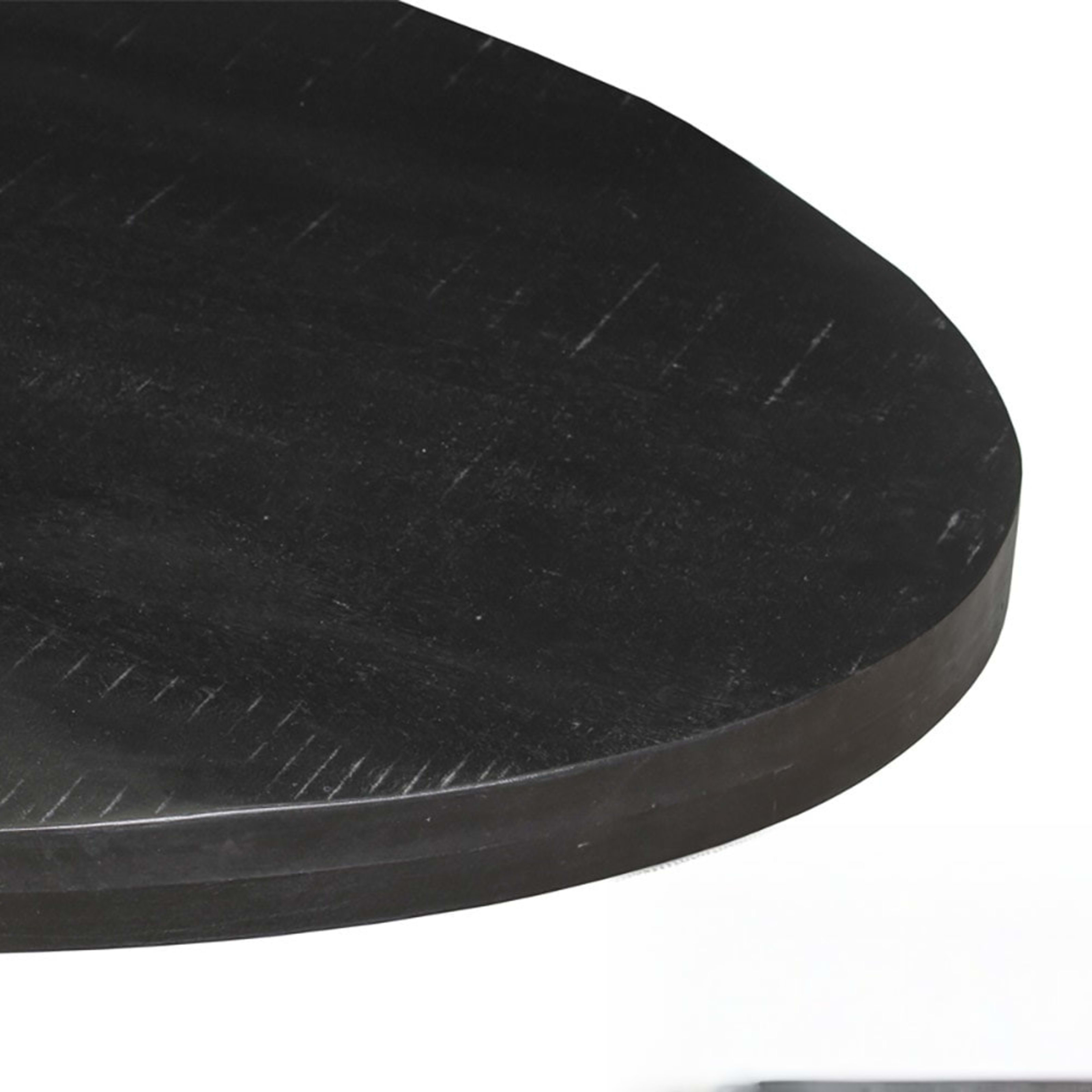 Tafel 'Alexa' 200 cm Ovaal Mango hout zwart — 3