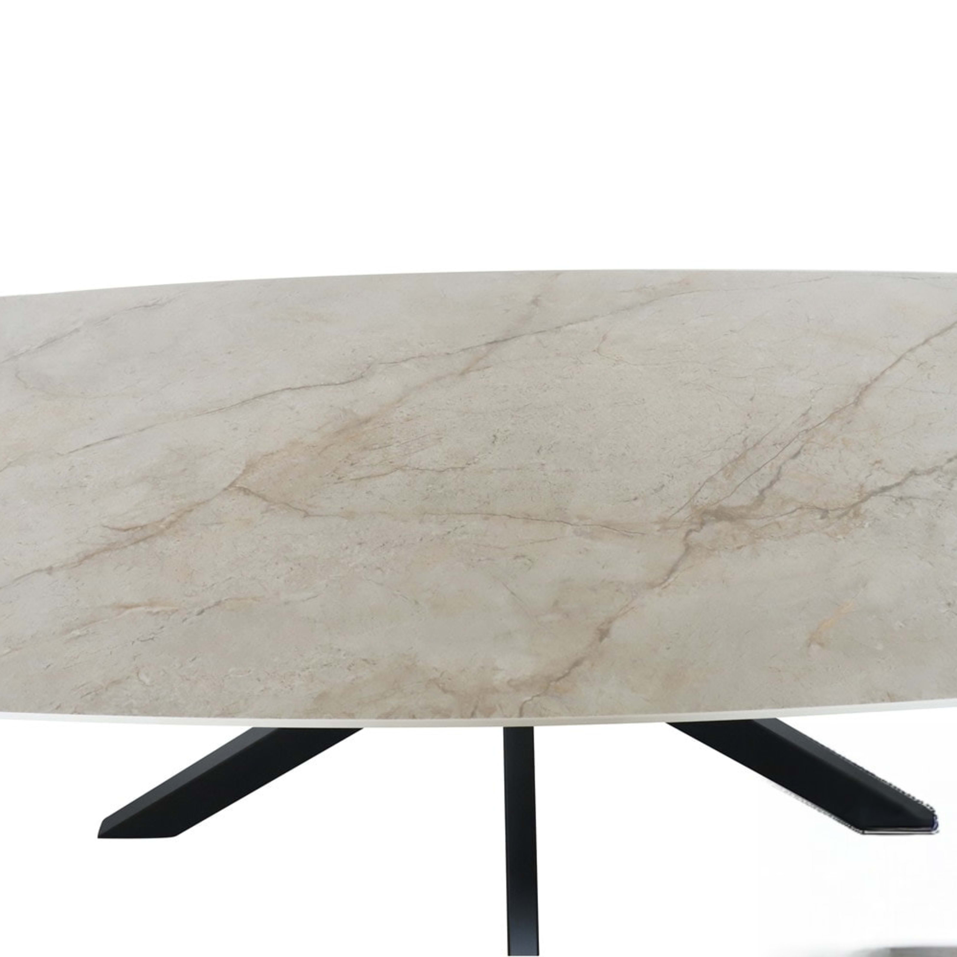 Tafel 'Apollo' 180 cm Deens Ovaal Glanzend Steen Shakespear Beige — 6