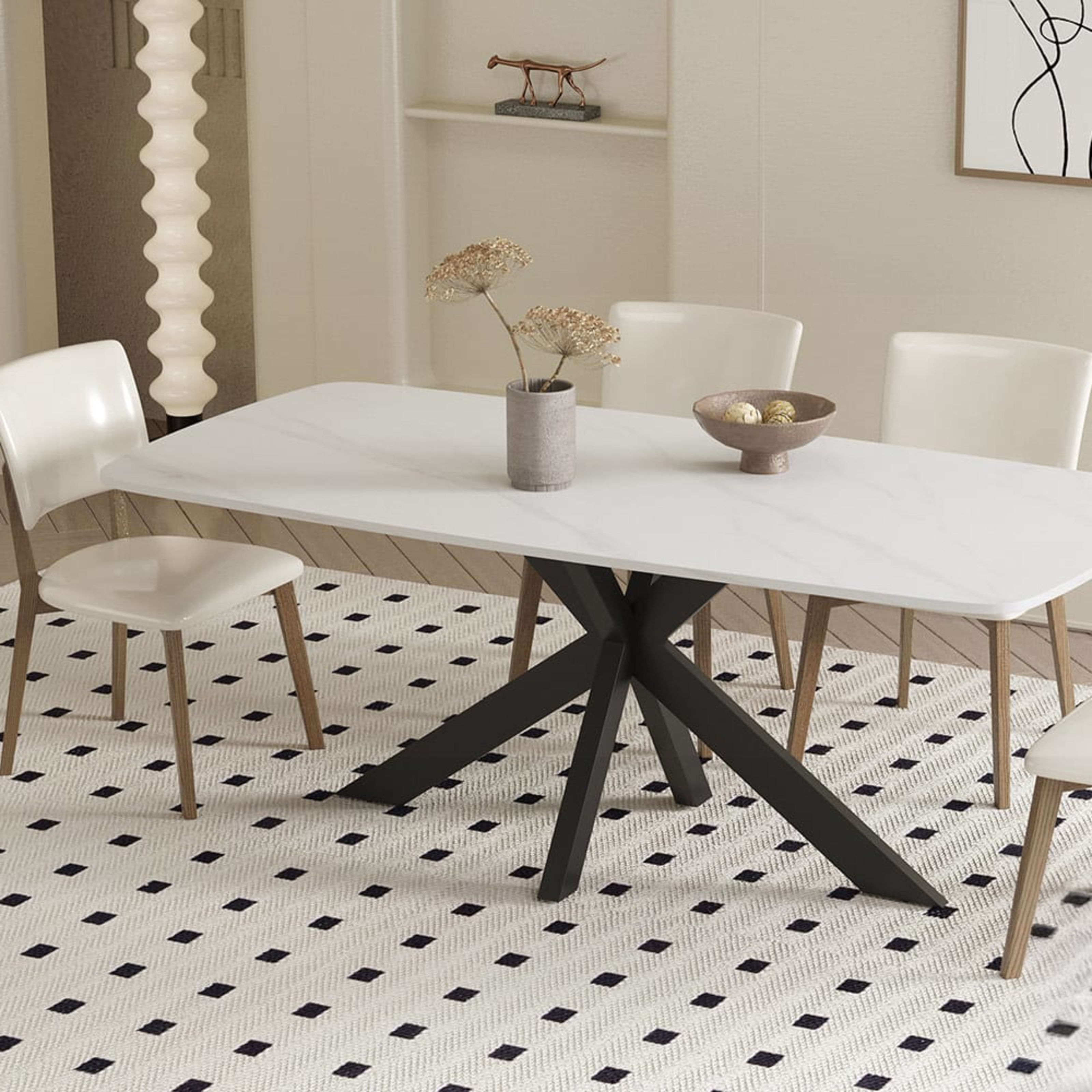 Tafel 'Apollo' 180 cm Deens Ovaal Steen Wit — 3