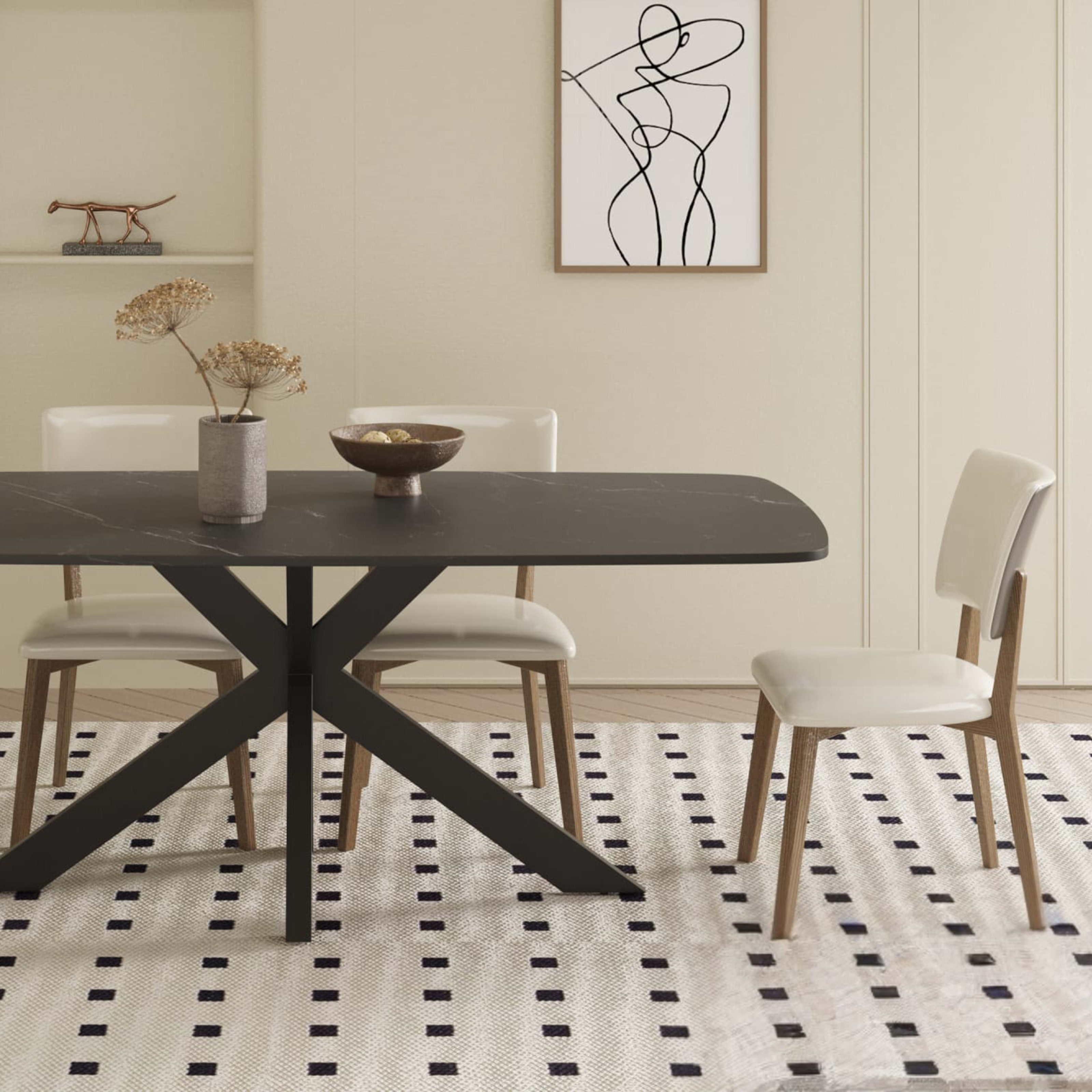 Tafel 'Apollo' 180 cm Deens Ovaal Steen Zwart — 3