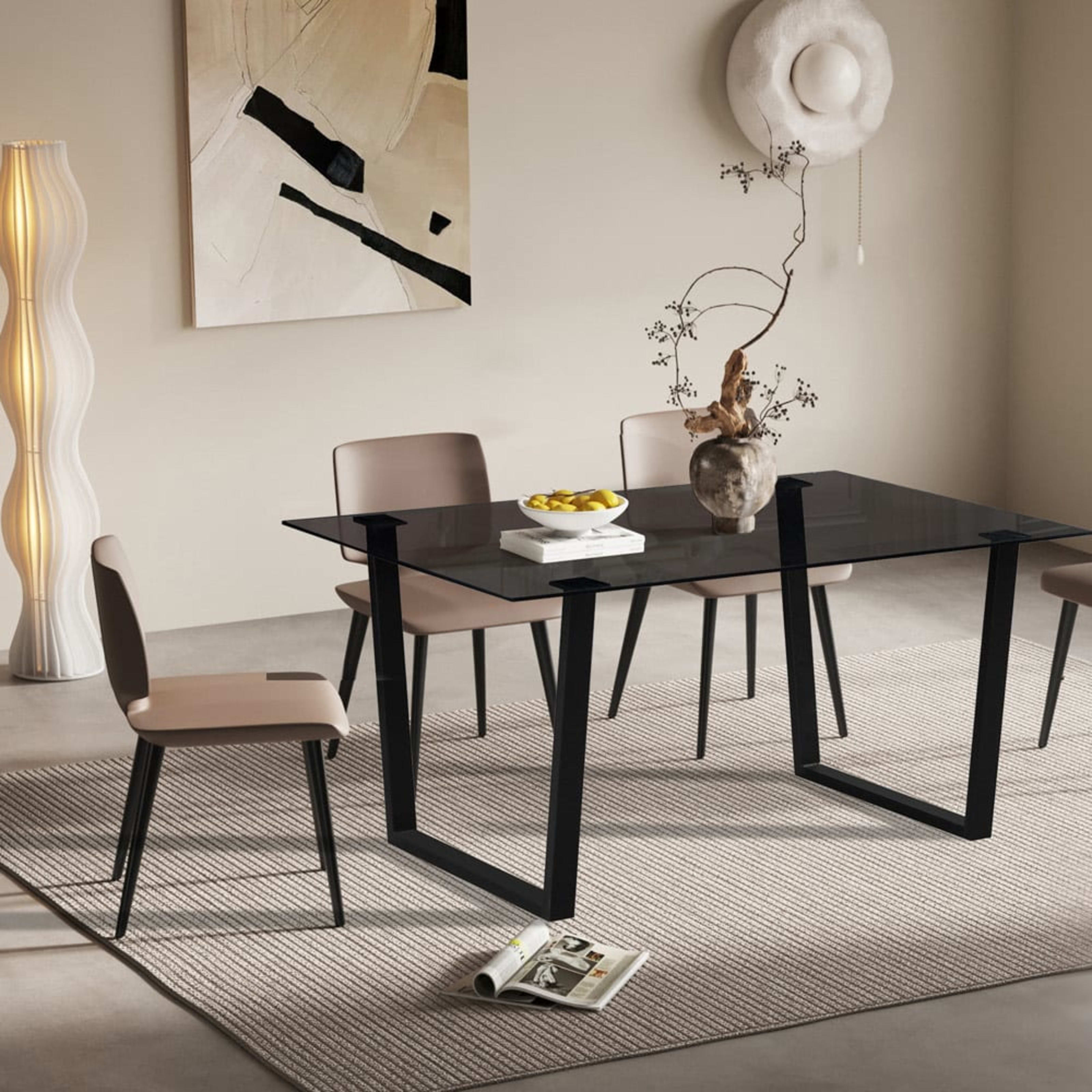 Tafel 'Boaz' 150 cm Rechthoekig Glas — 3