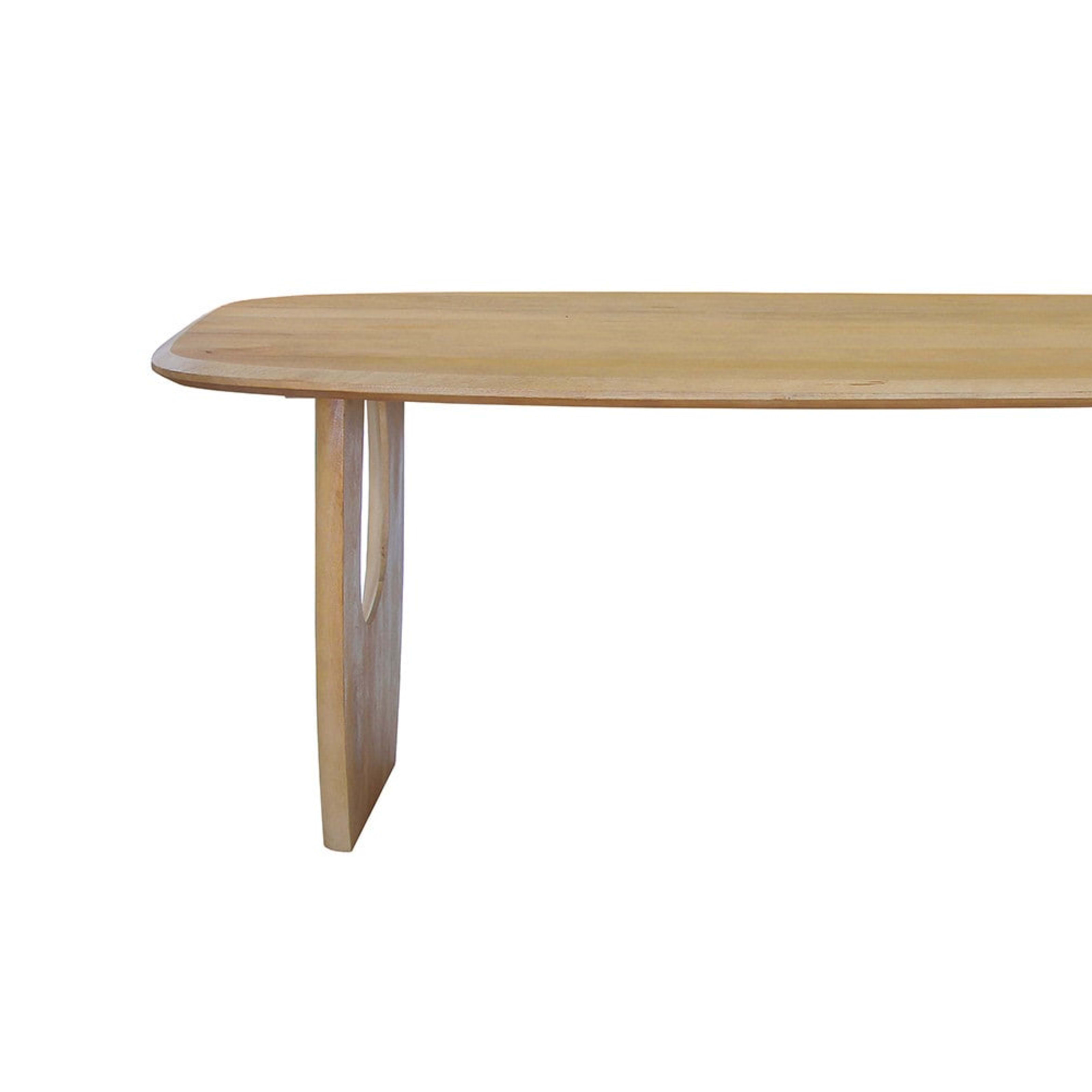 Tafel 'Braga' Deens Ovaal Mango hout Amandel — 1
