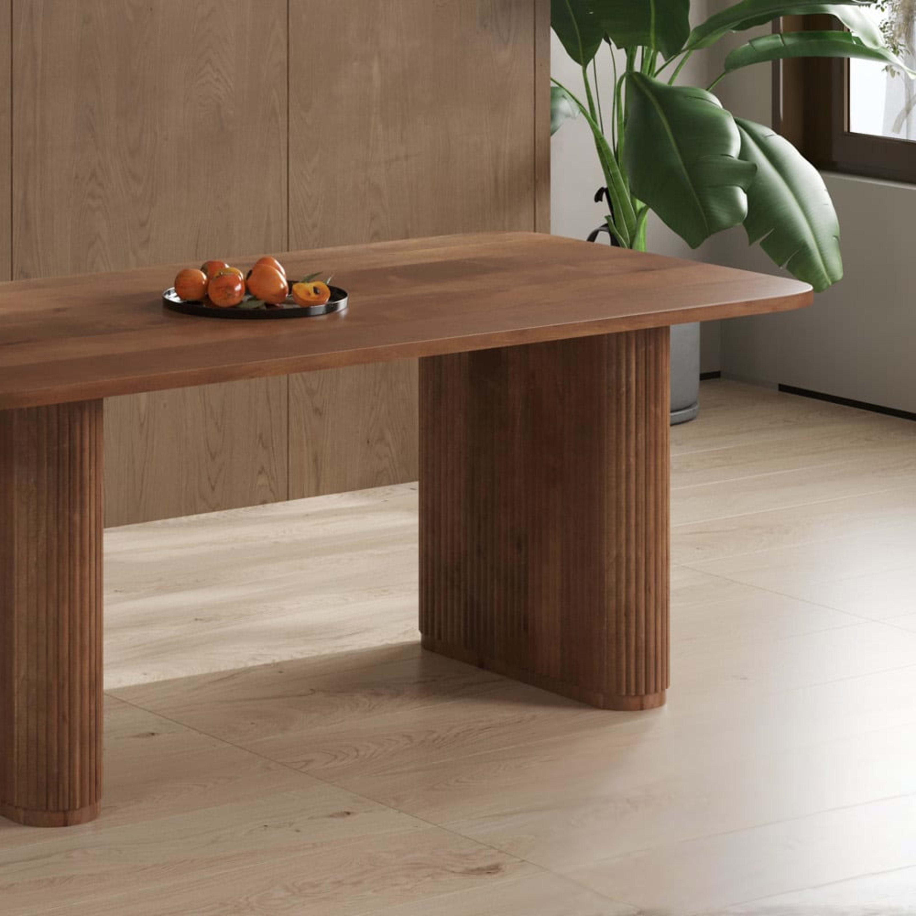 Tafel 'Jean' 200 cm Deens Ovaal Mango hout Lichtbruin — 2