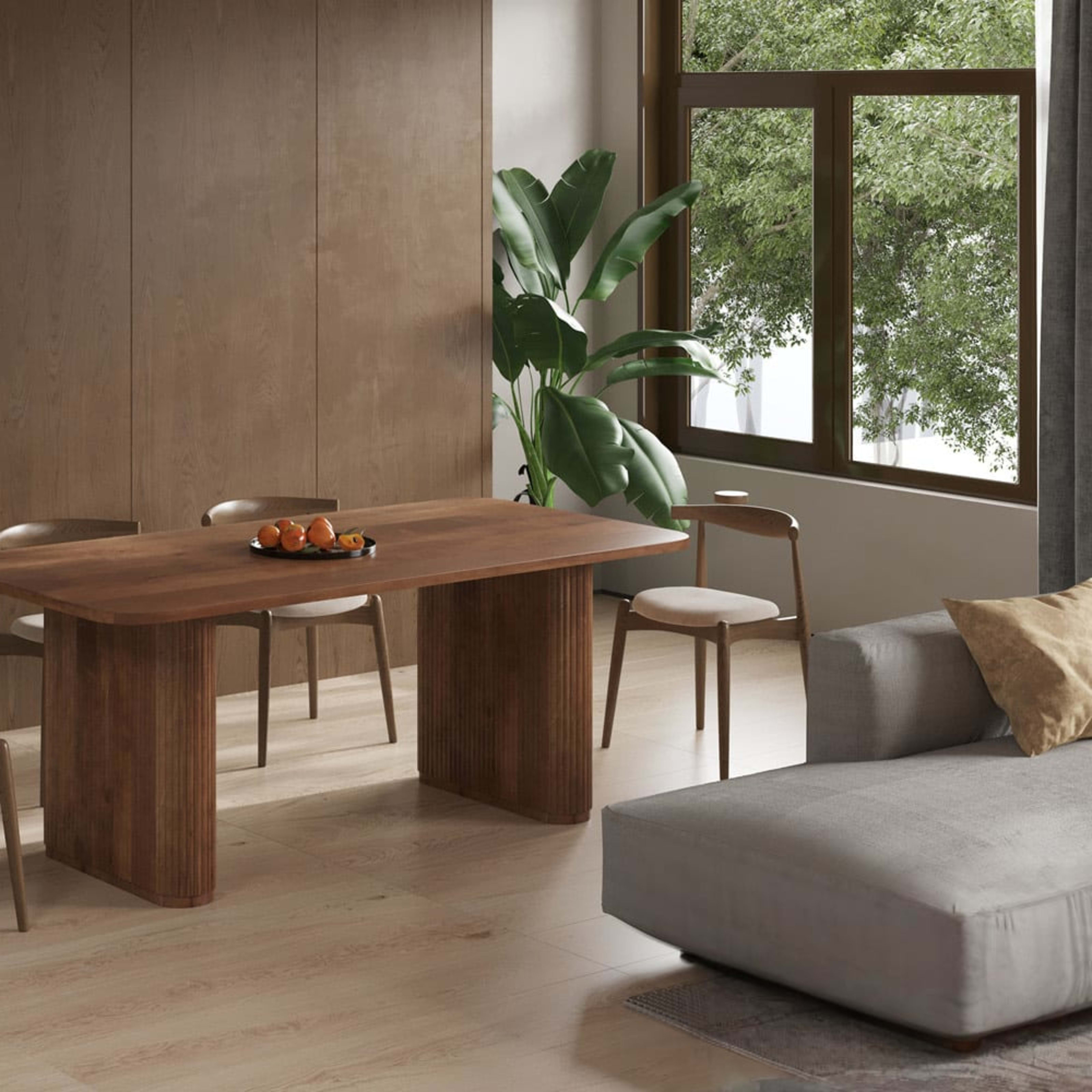 Tafel 'Jean' 200 cm Deens Ovaal Mango hout Lichtbruin — 3
