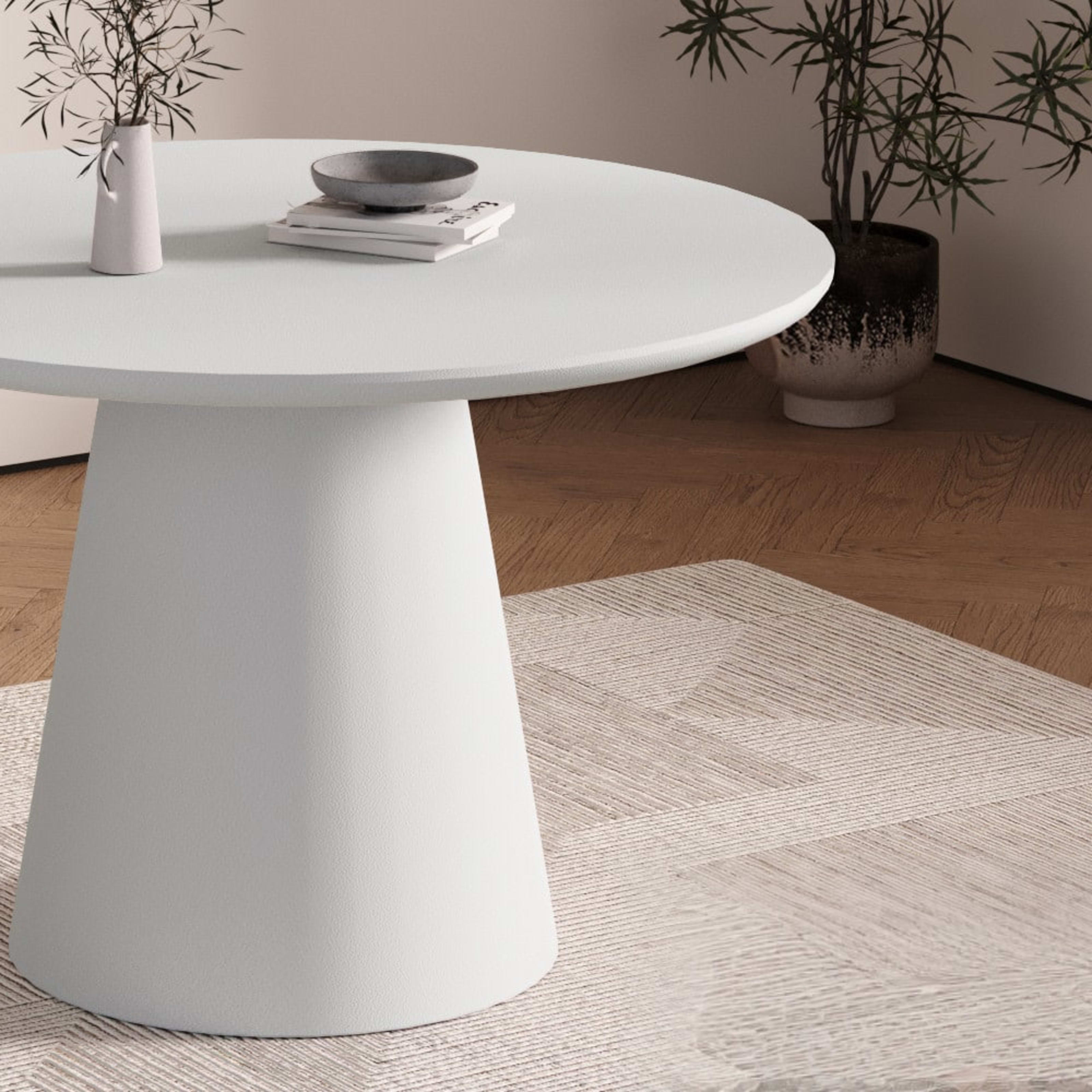 Tafel 'Tavira' 120 cm Rond Cement Ecru — 2