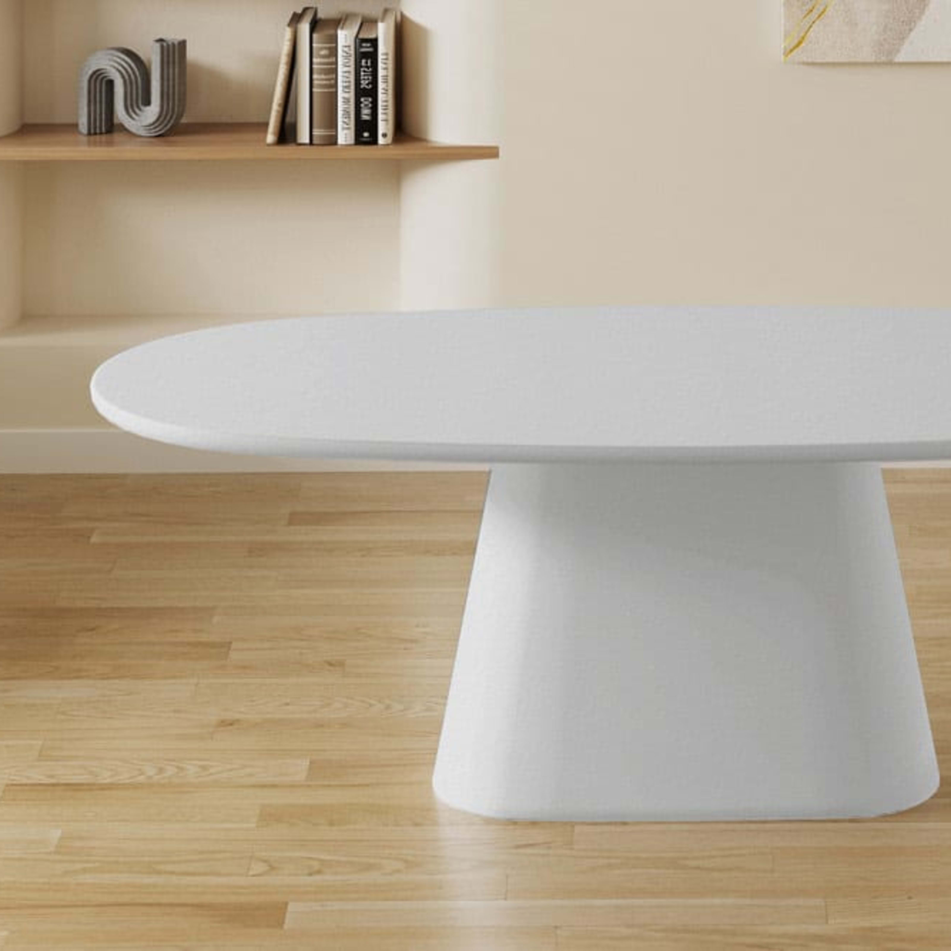Tafel 'Tavira' 220 cm Ovaal Cement Ecru — 2