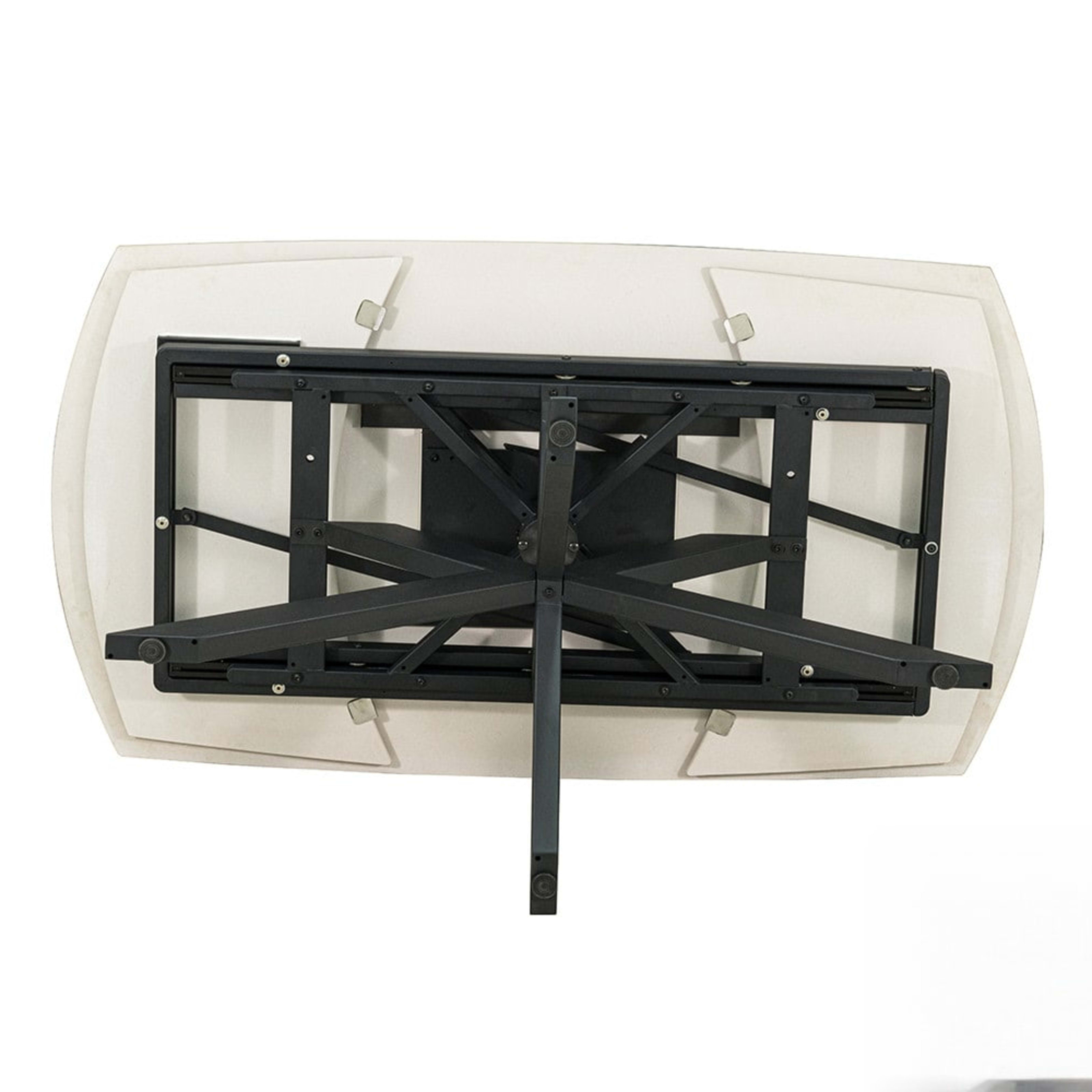 Uitschuifbare tafel 'Ares' 160-240 cm Deens Ovaal Glanzend Steen Beige — 4