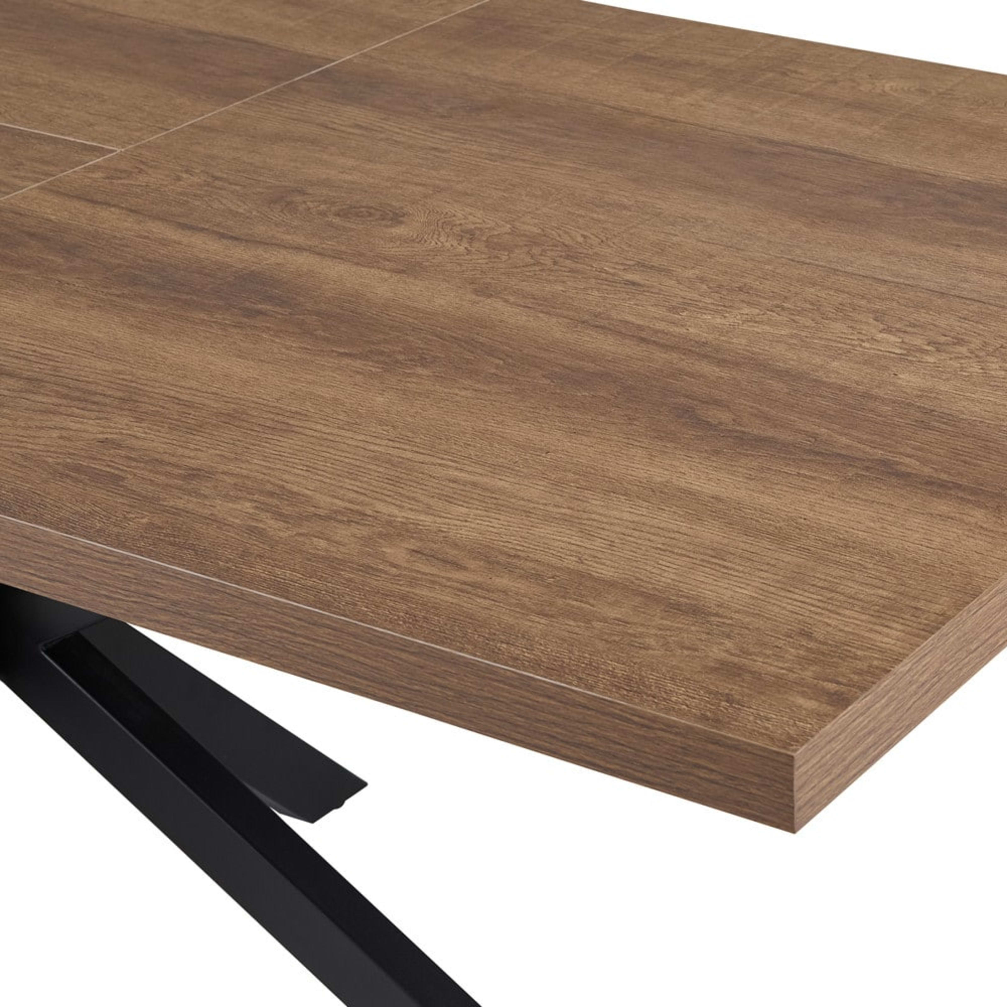 Uitschuifbare tafel 'Kos' 160-200 cm Donkerbruin — 5
