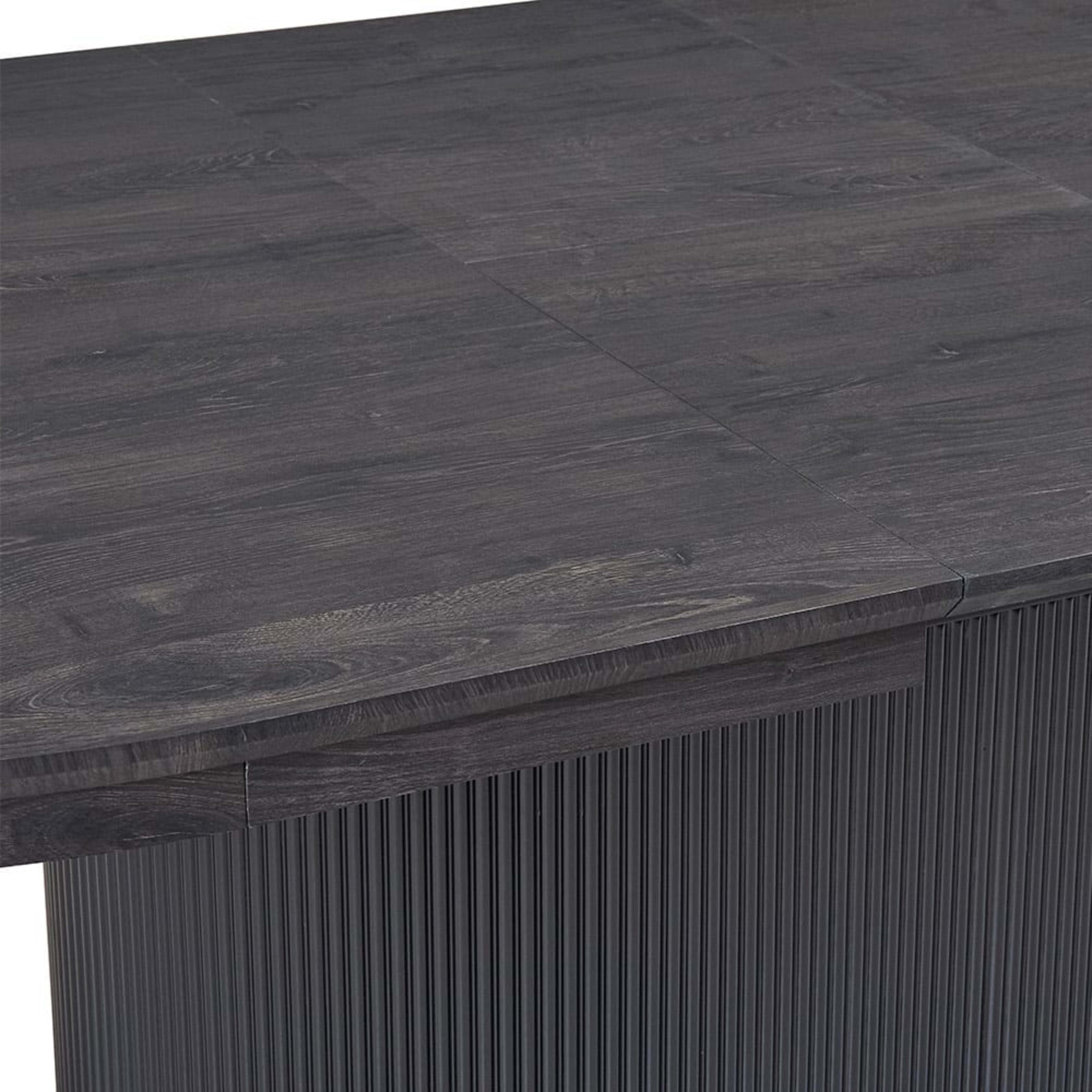 Uitschuifbare tafel 'Lagos' 180-220 cm Ovaal Decor Donkerbruin — 5
