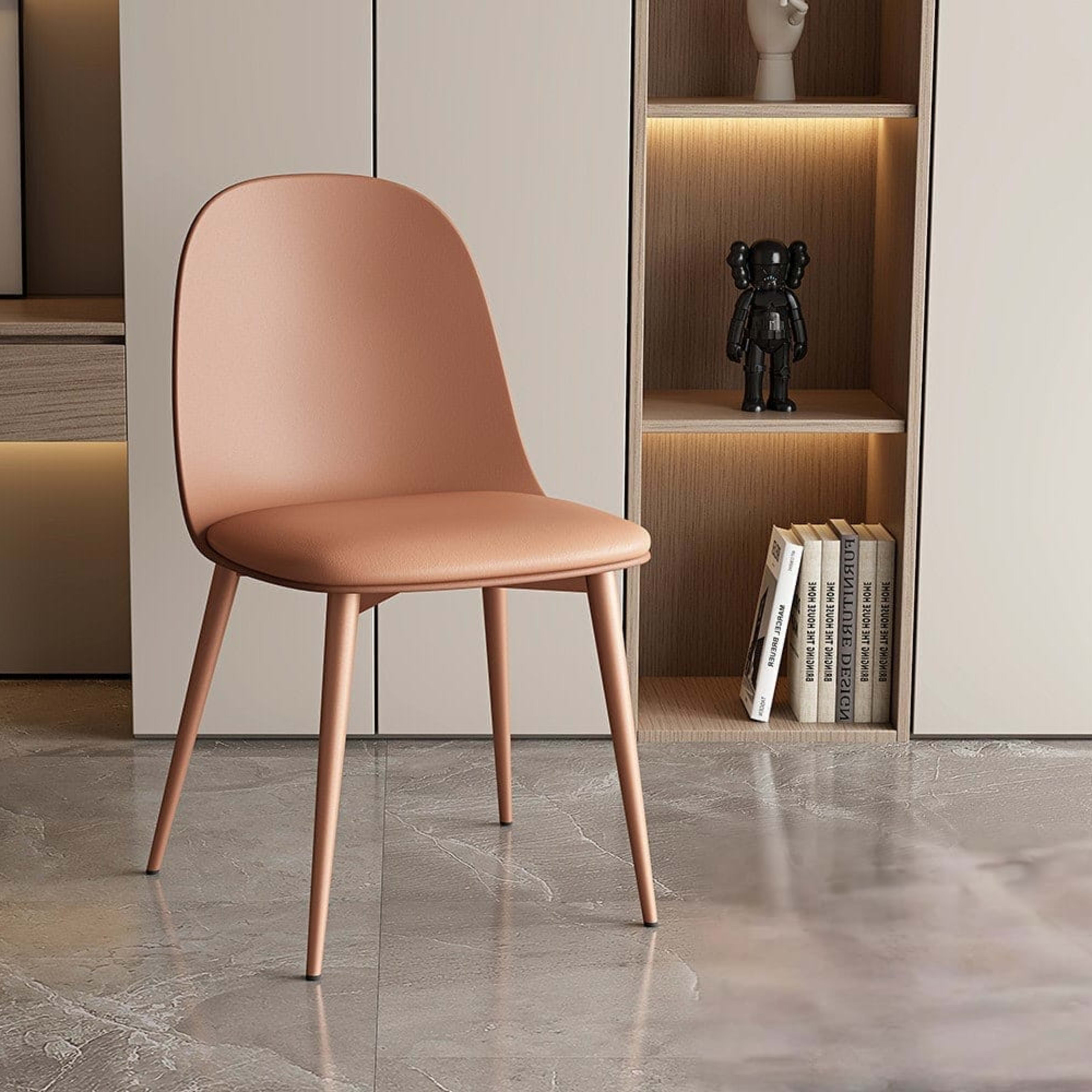 Stoel 'Jasmin' Zitting PP kussen PU Terracotta — 2