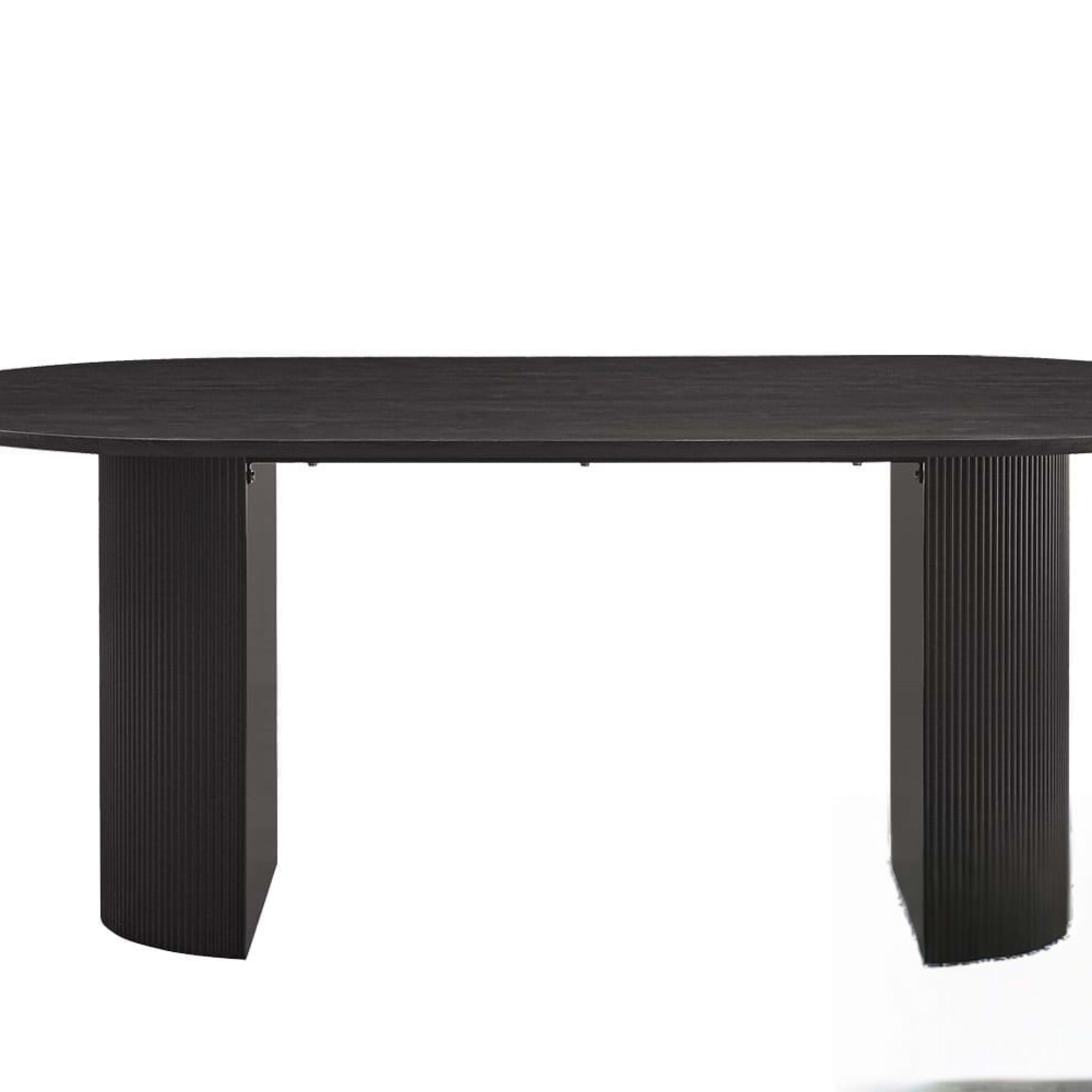 Tafel 'Lagos' 200 cm Ovaal Decor Donkerbruin — 1