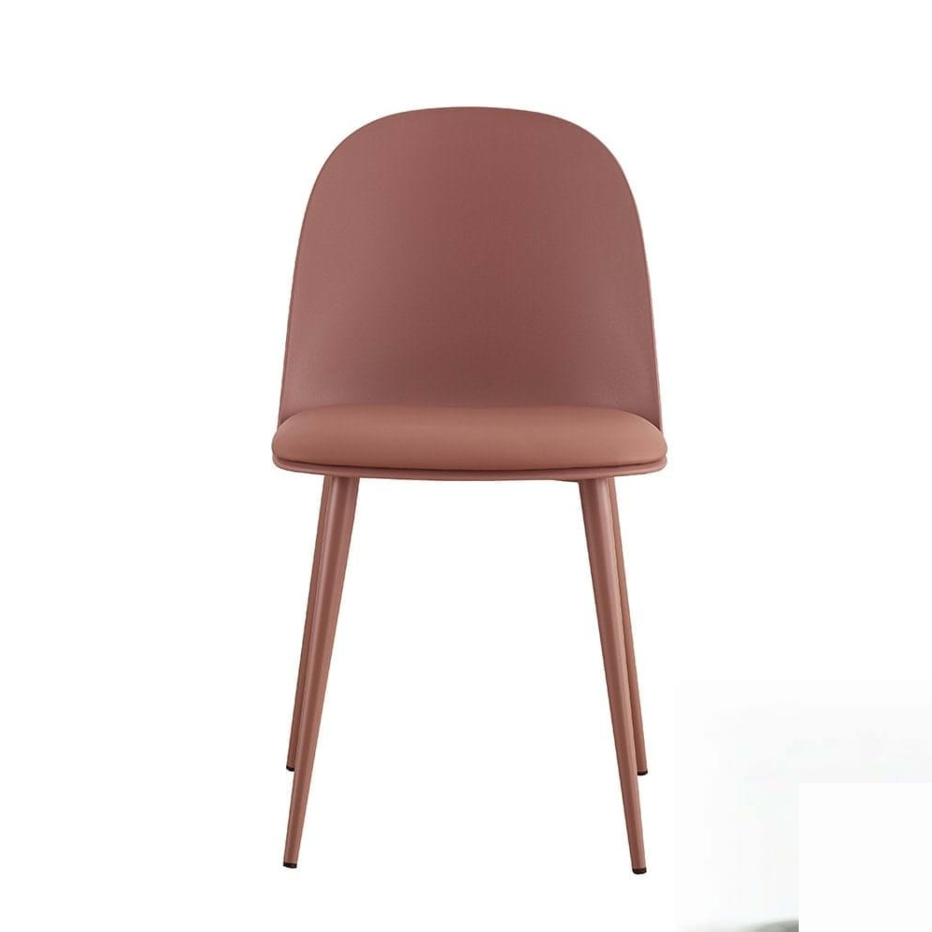 Stoel 'Jasmin' Zitting PP kussen PU Terracotta — 1