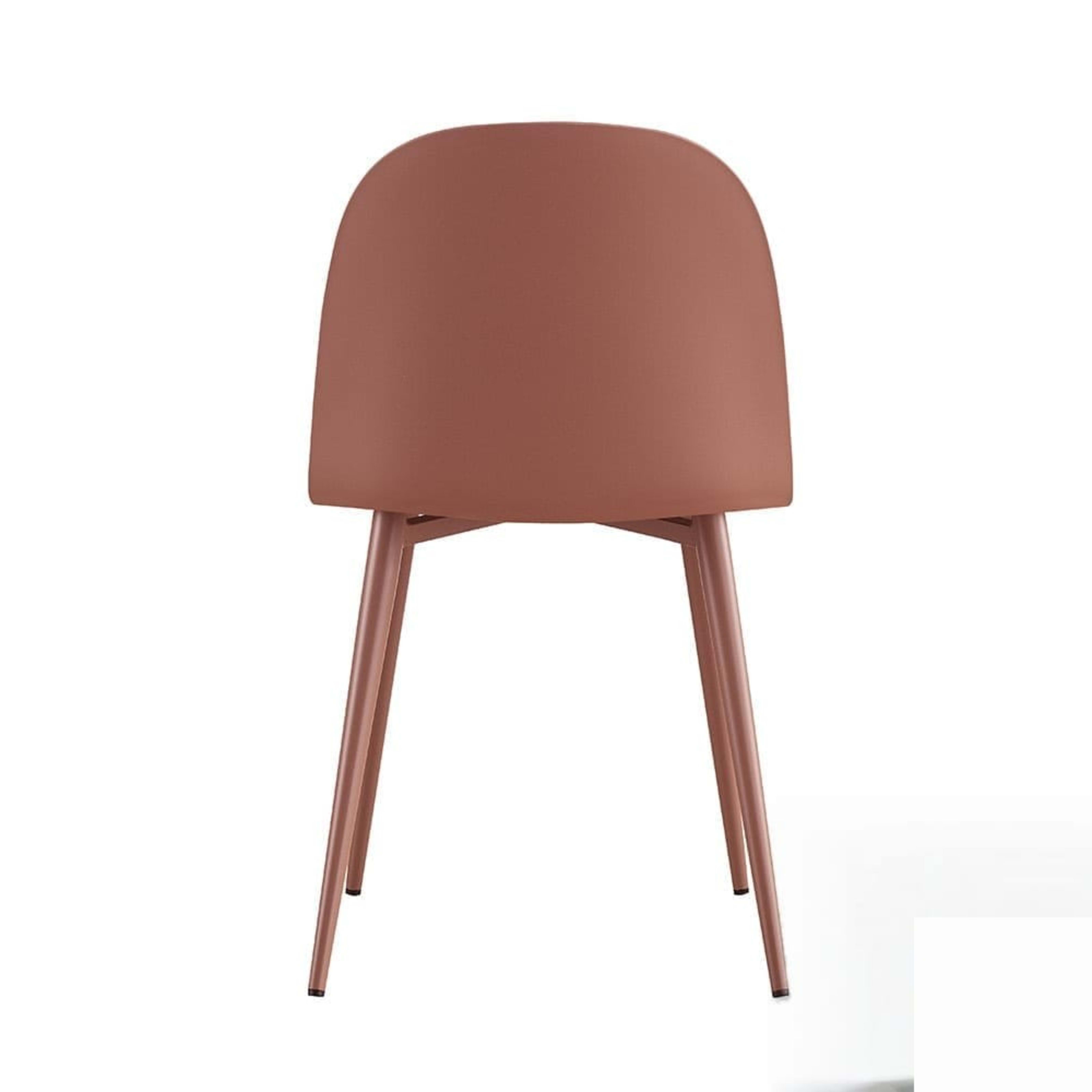 Stoel 'Jasmin' Zitting PP kussen PU Terracotta — 3