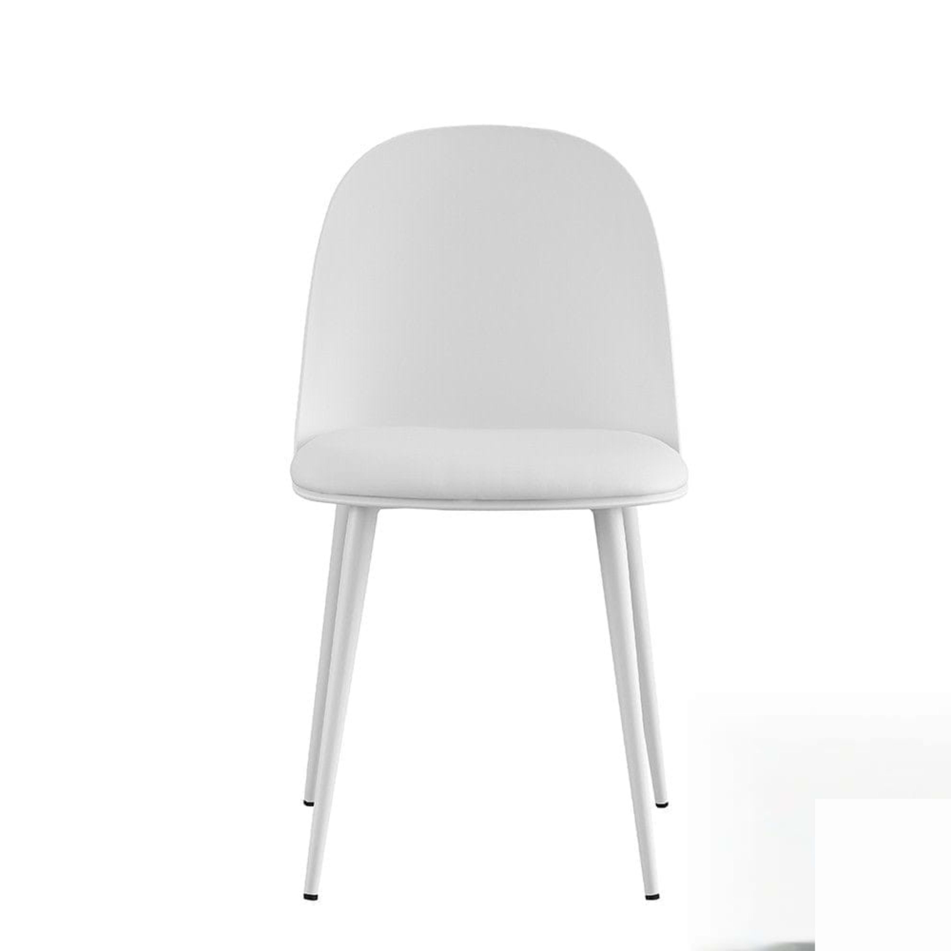 Stoel 'Jasmin' Zitting PP kussen PU Wit — 1