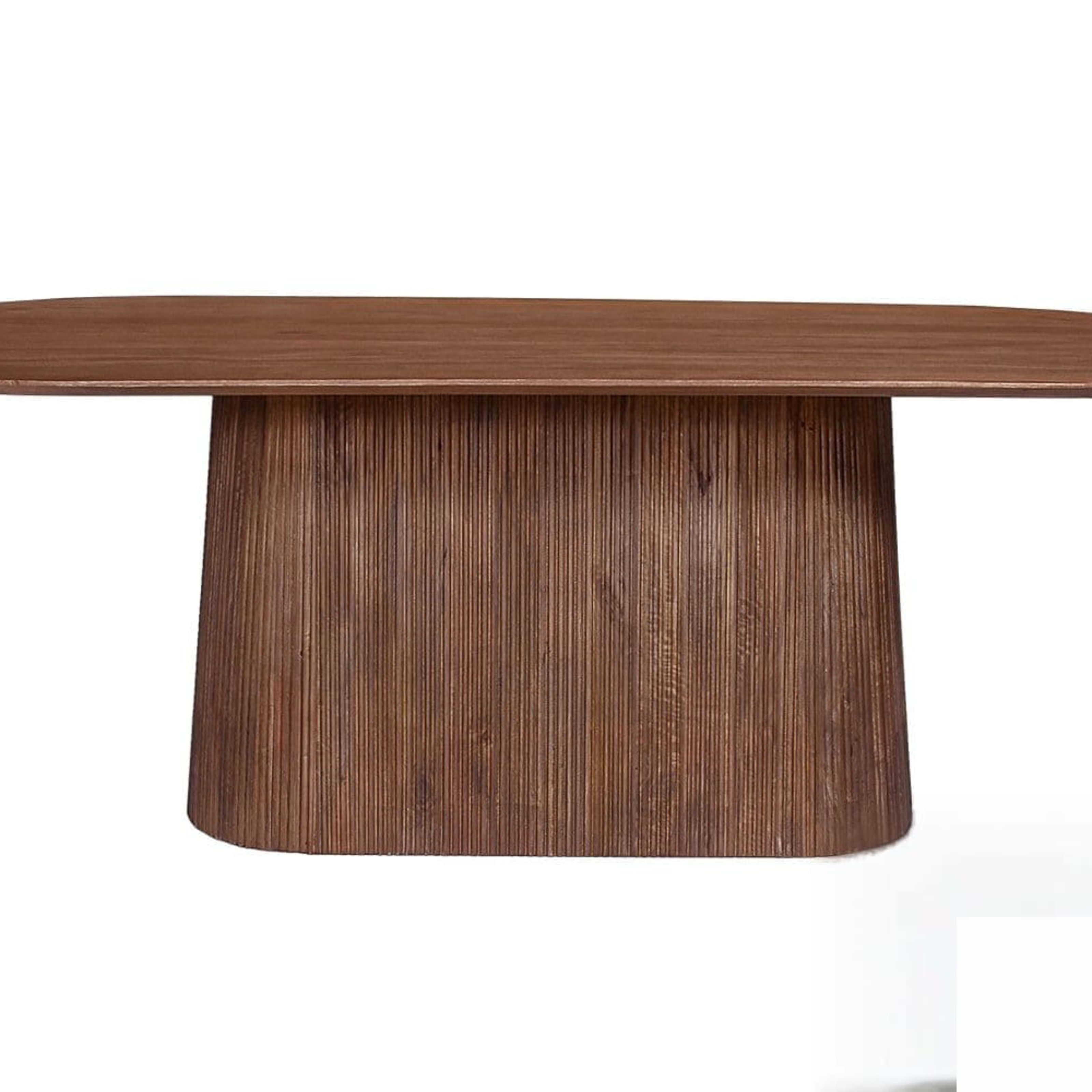 Tafel 'Miguel' 230 cm Ovaal Mango hout Lichtbruin — 1