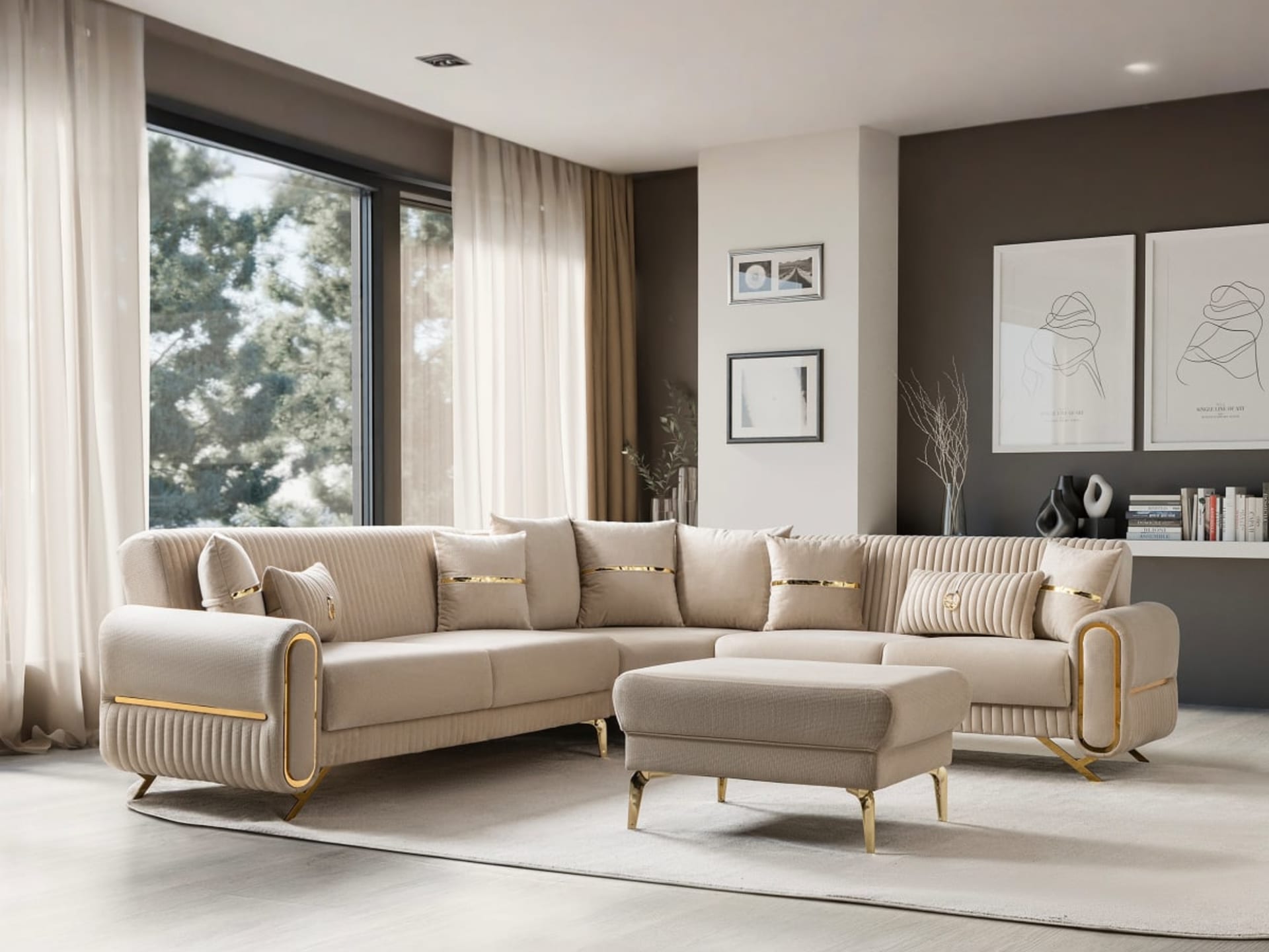 Royal Hoekbank Goud