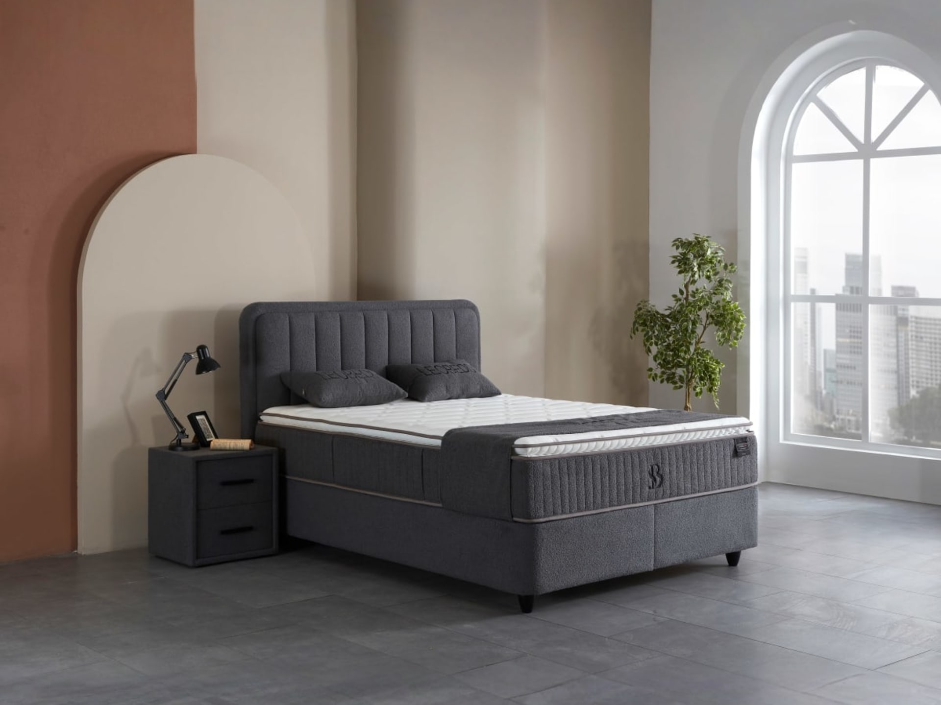 Leo Bedframe Grijs