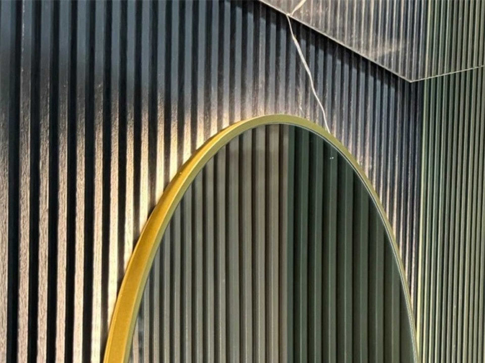 Spiegel met verlichting Gold Line 100 × 100 cm
