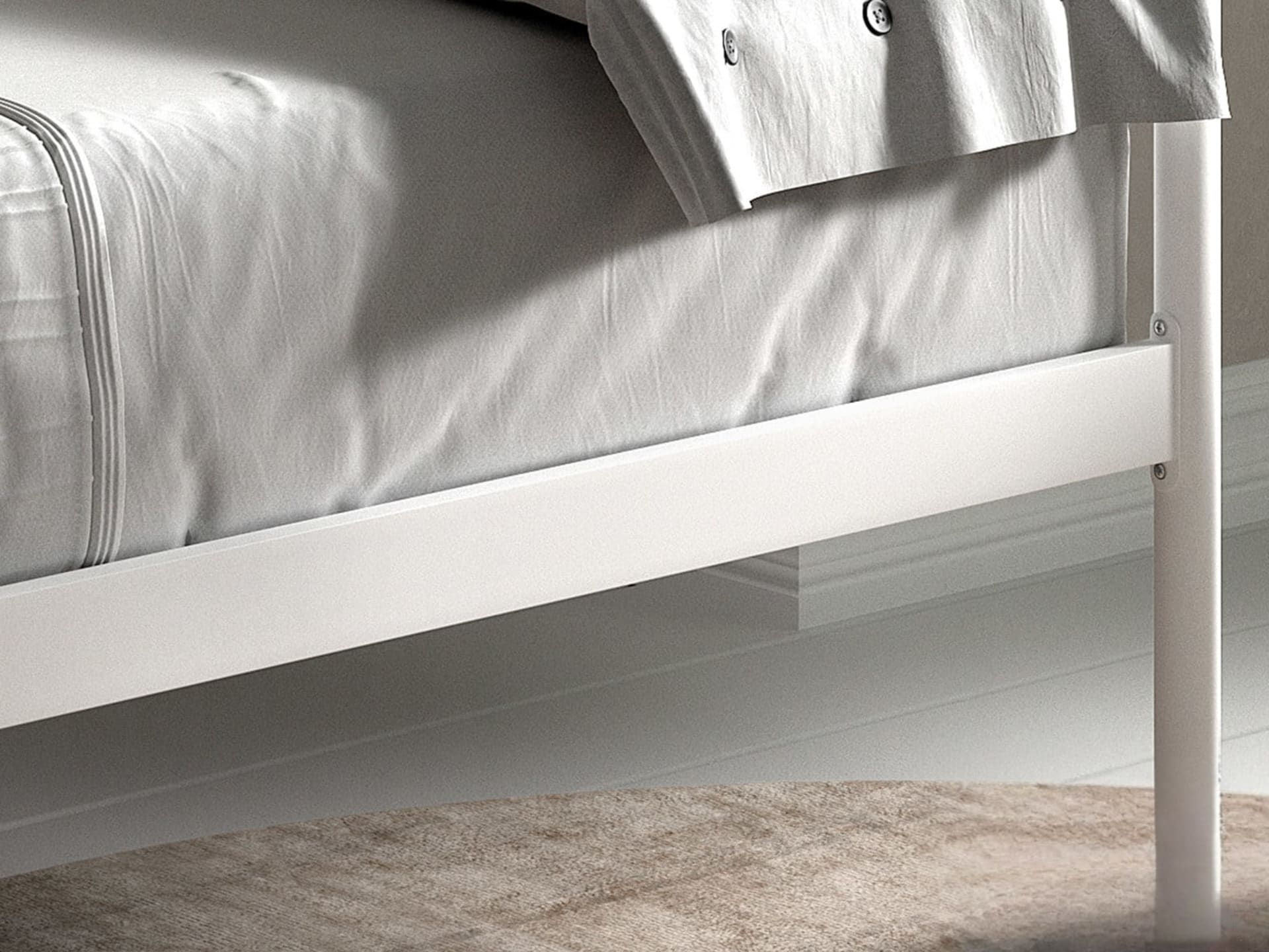Bed 'Sablo' 90×200 met lattenbodem Wit — foto 4 van 6