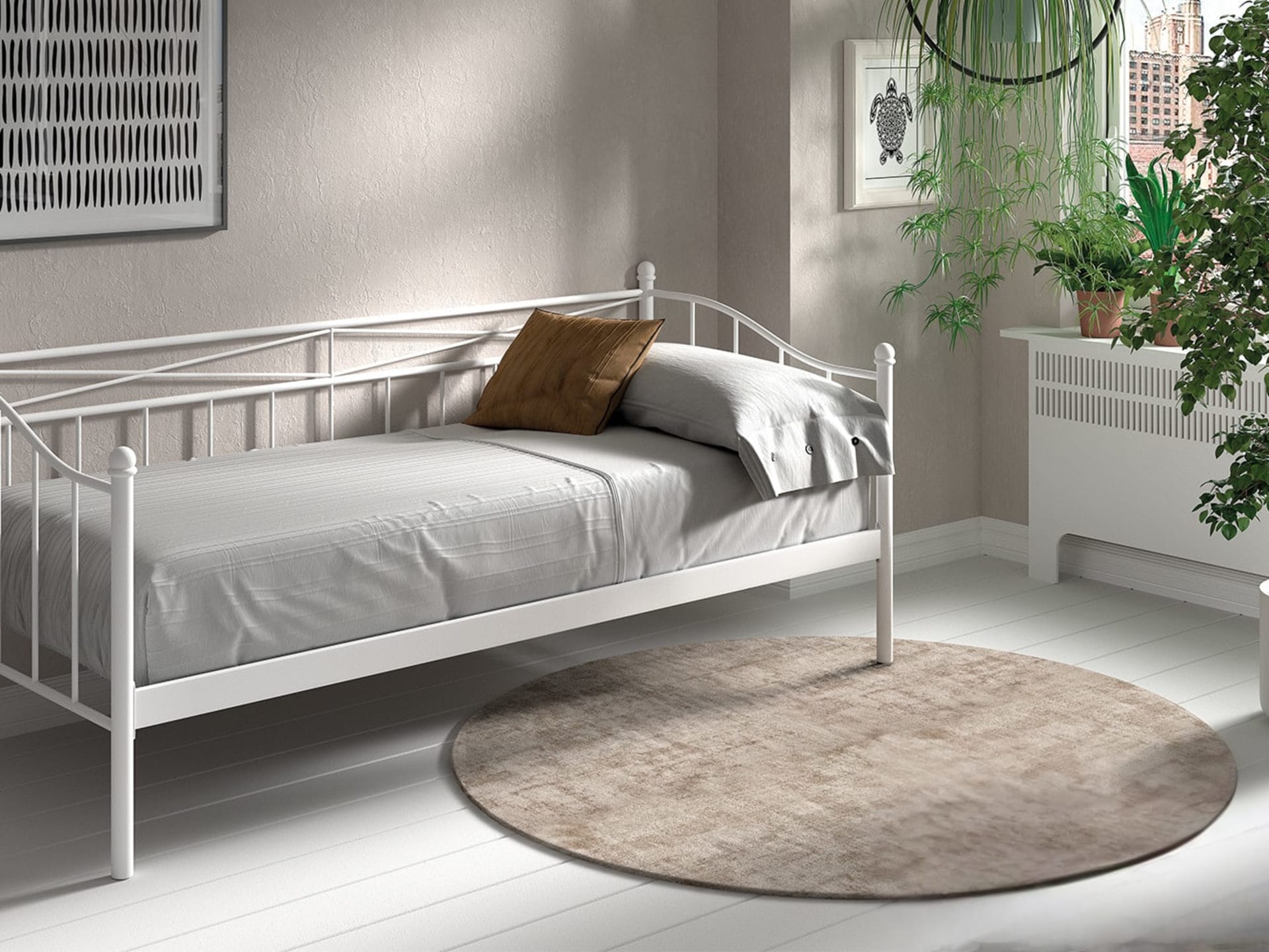 Bed 'Sablo' 90×200 met lattenbodem Wit — foto 1 van 6