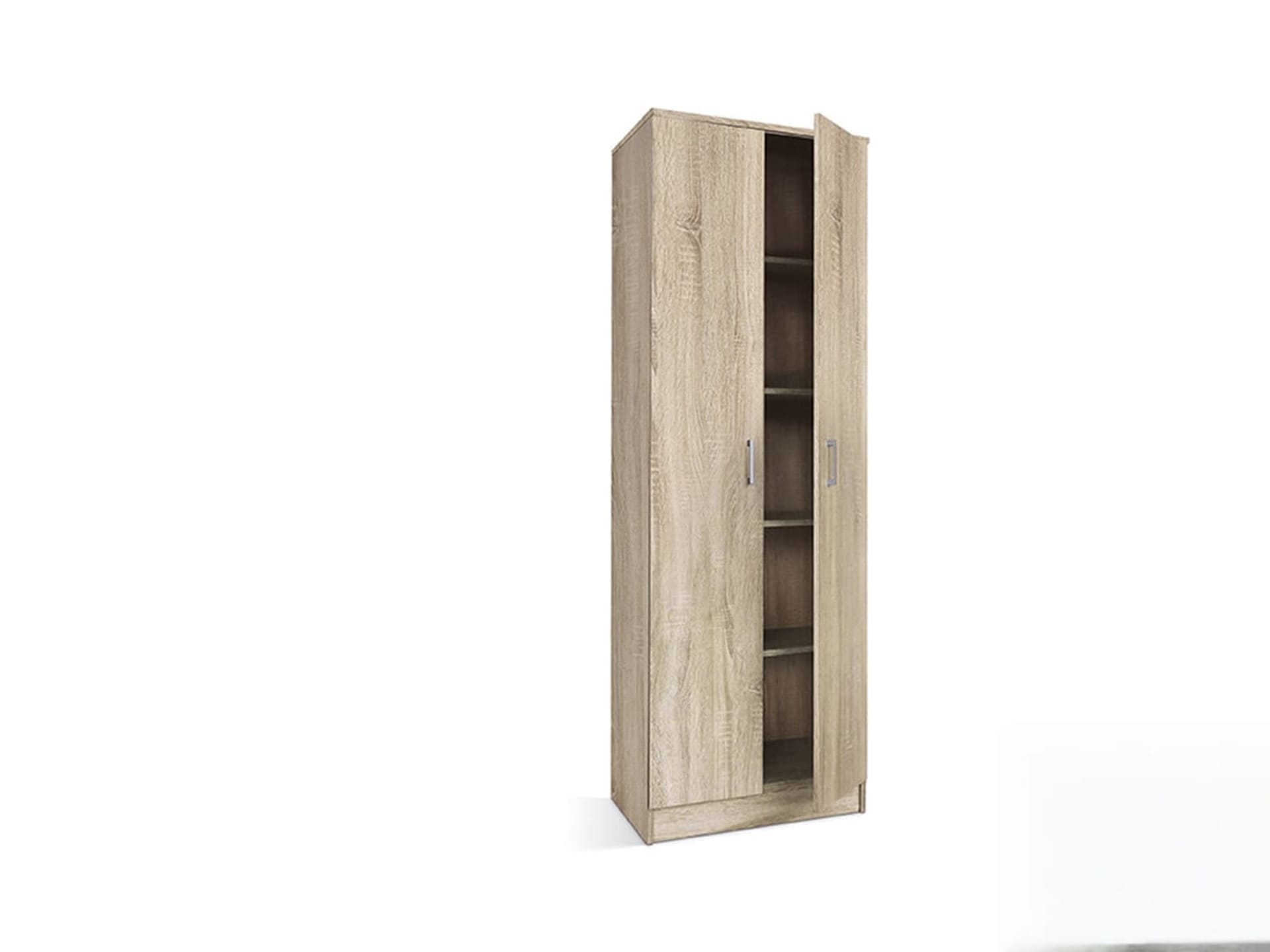 Opbergkast 'Ray' 2 deuren en 4 legplanken 60 cm Sonoma — foto 5 van 6