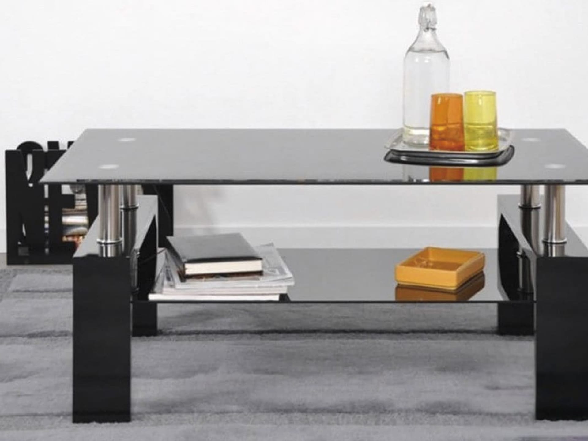 Salontafel 'Alana' Hoogglans zwart — foto 2 van 4
