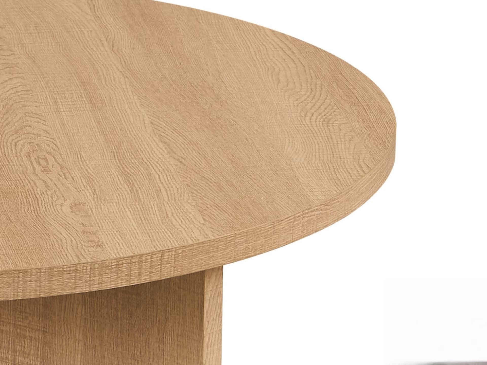 Salontafel 'Drasir' Rond Decor Eik Naturel — foto 3 van 4