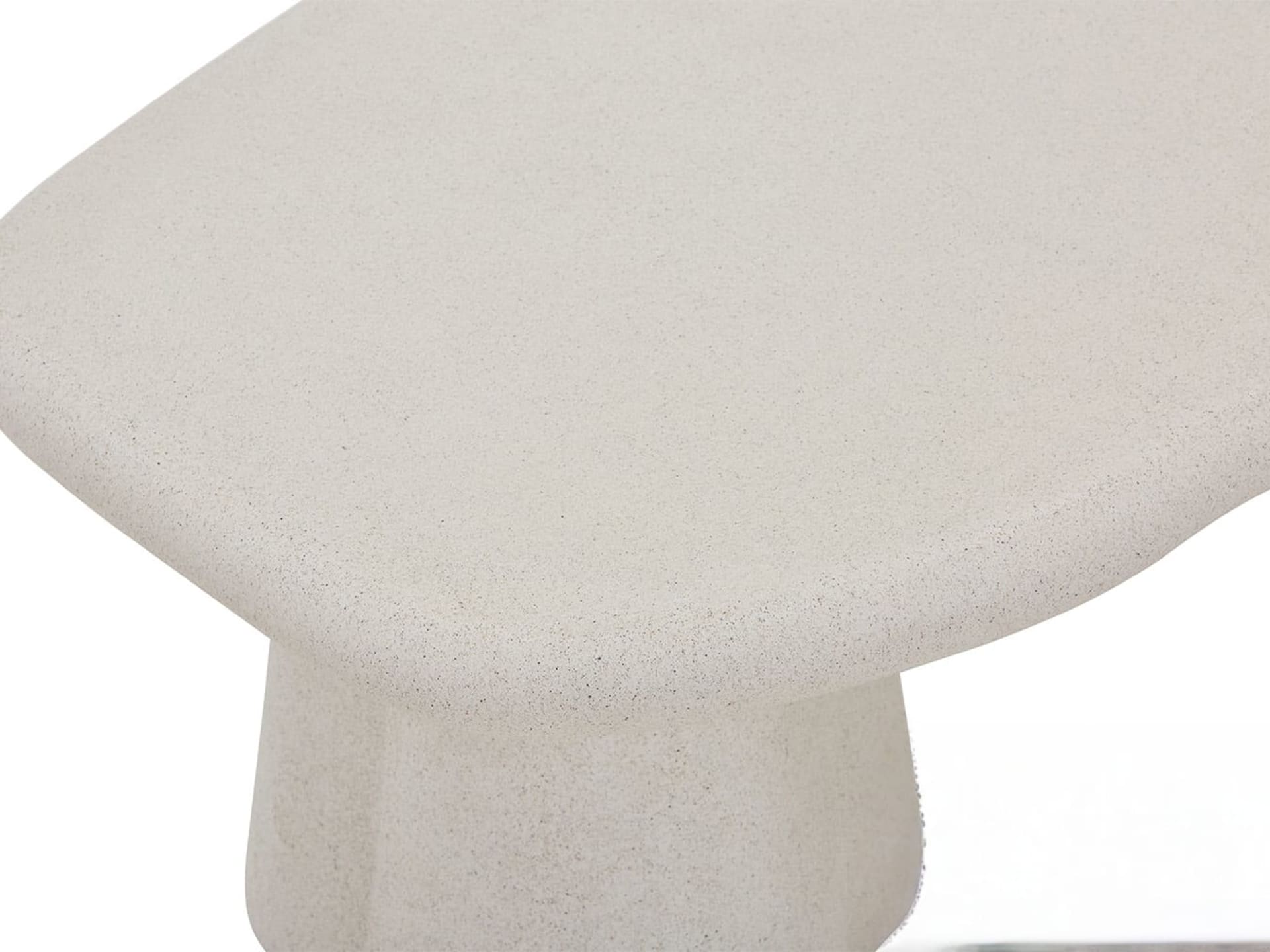 Salontafel 'Faro' 130 cm Organisch Cement — foto 4 van 5
