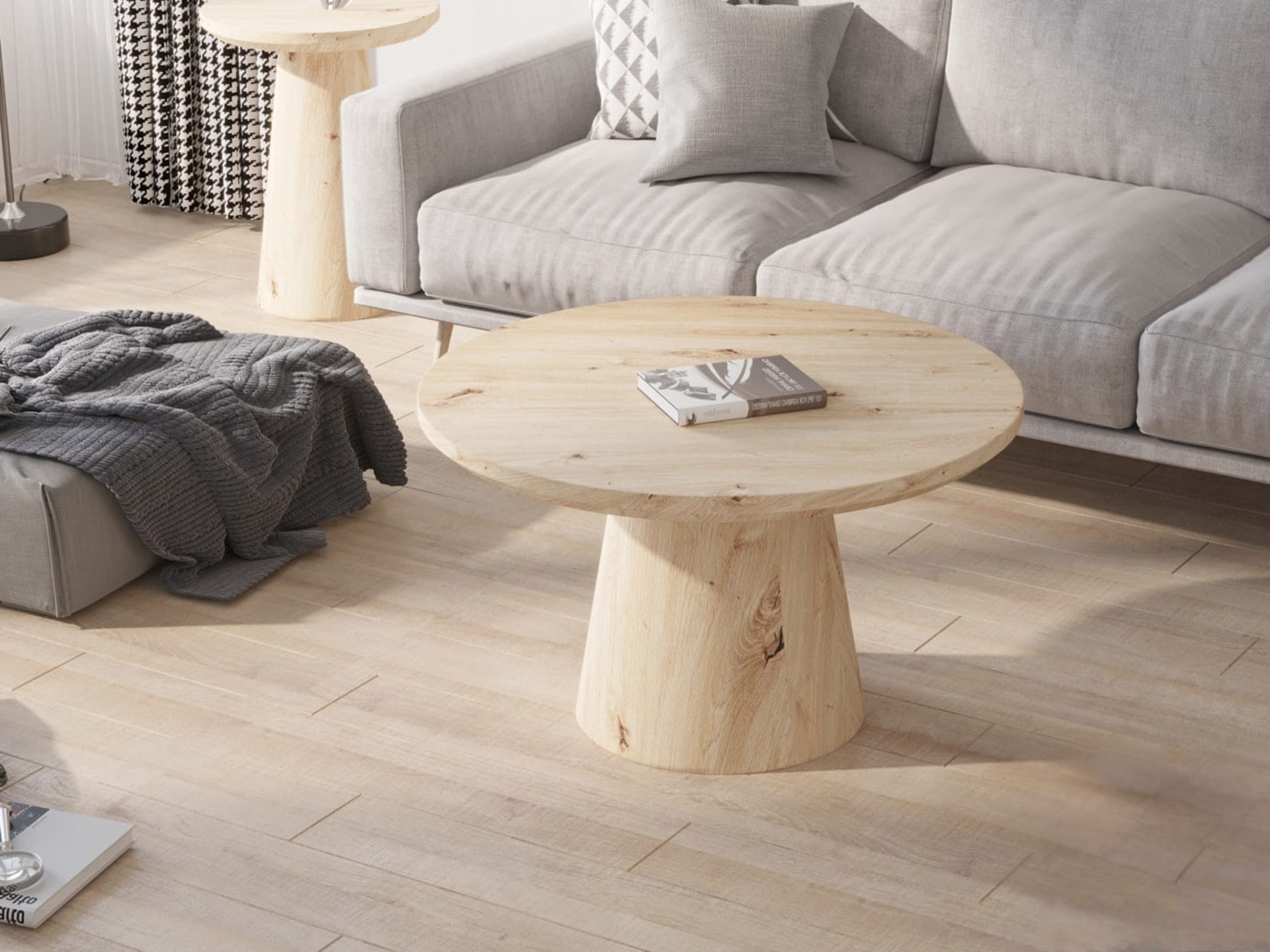 Salontafel 'Lukas' 80 cm Decor Oude eik — foto 2 van 5