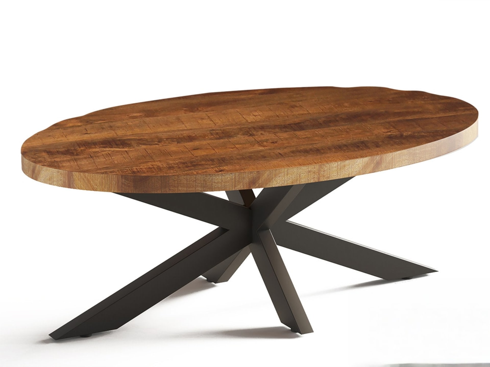 Salontafel 'Madeira' Ovaal Mango hout — foto 1 van 3