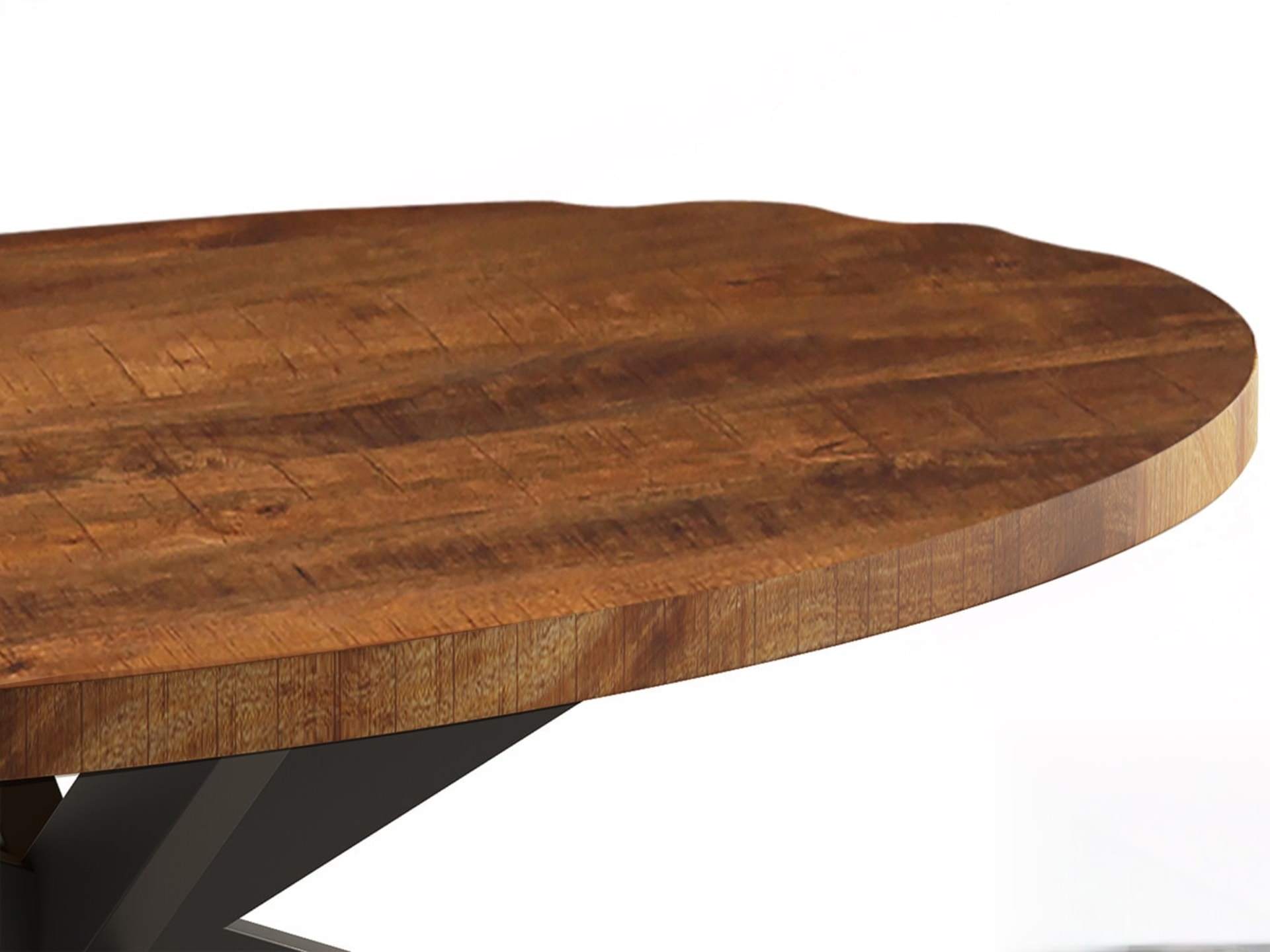 Salontafel 'Madeira' Ovaal Mango hout — foto 2 van 3