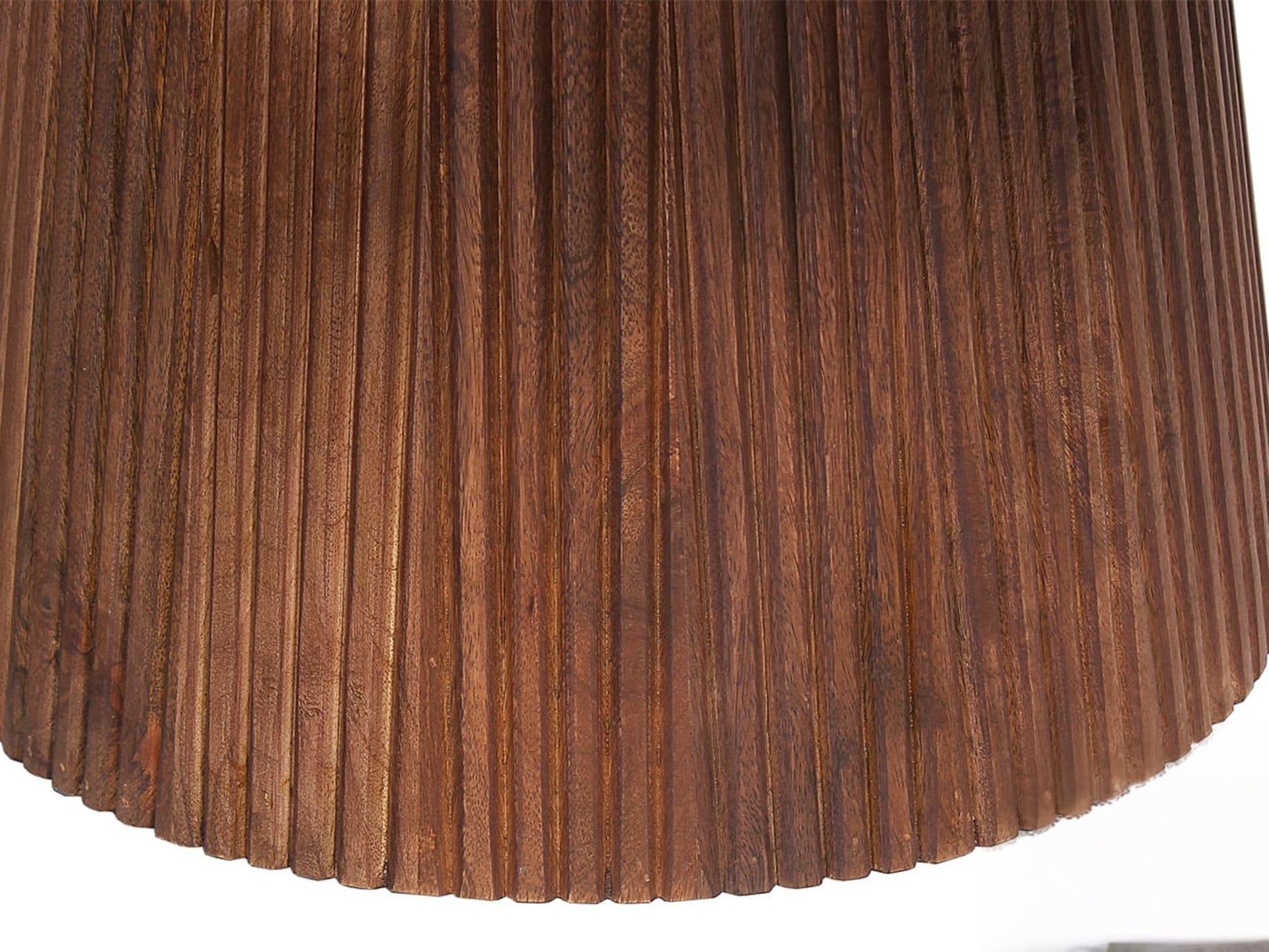 Salontafel 'Miguel' 80 cm Rond Mango hout Lichtbruin — foto 4 van 5