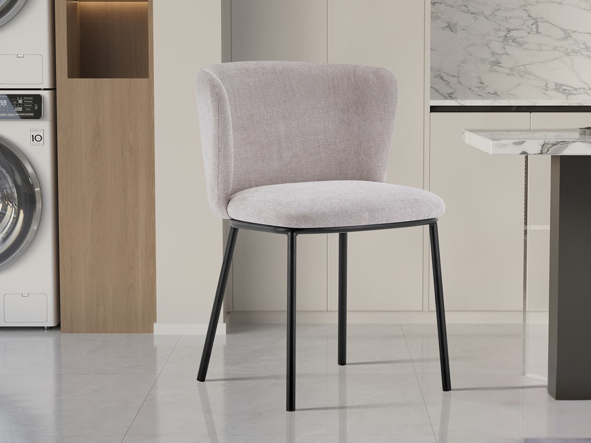 Stoel 'Arthur' Stof Ote Belfast 23 Beige — foto 2 van 5