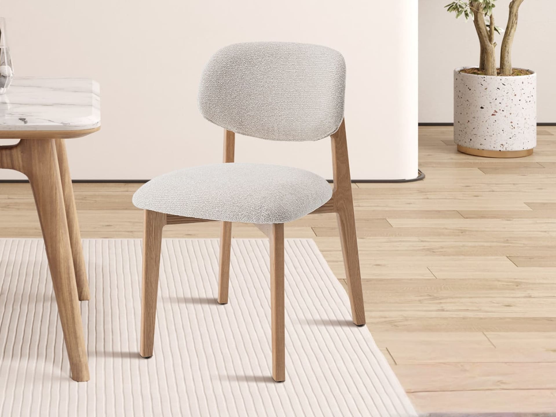 Stoel 'Carmen' Naturel Eik Ote Milan 103 Beige Gemonteerd — foto 2 van 5